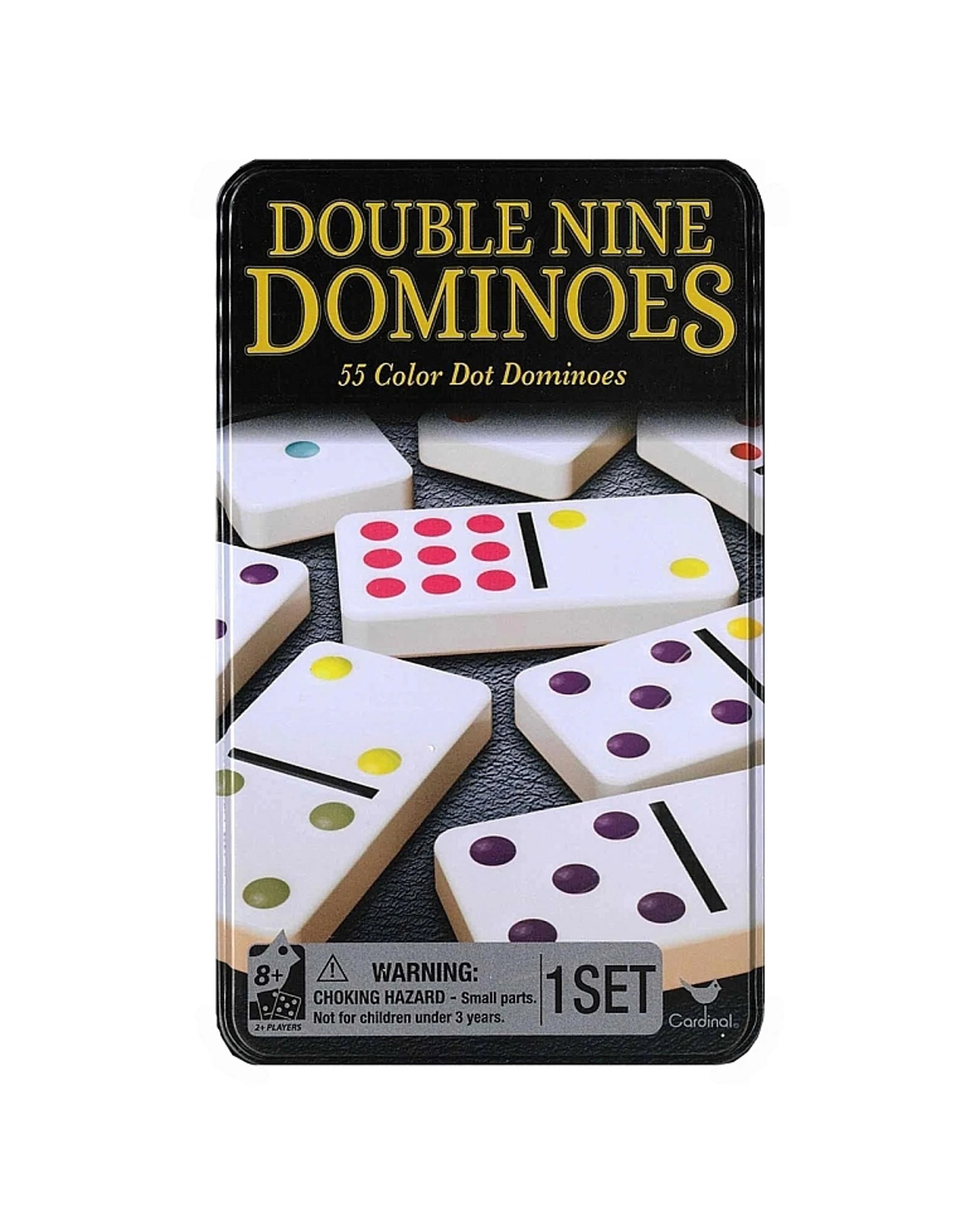 1 Double Nine Color Dot Dominoes Tile Game, 1 of 1