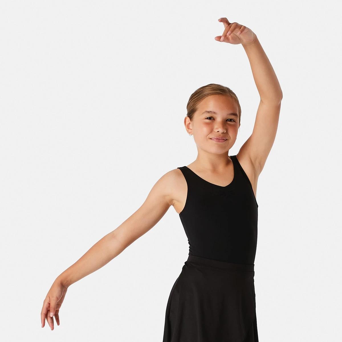 1 Dance Sleeveless Leotard BLACK, 1 of 8