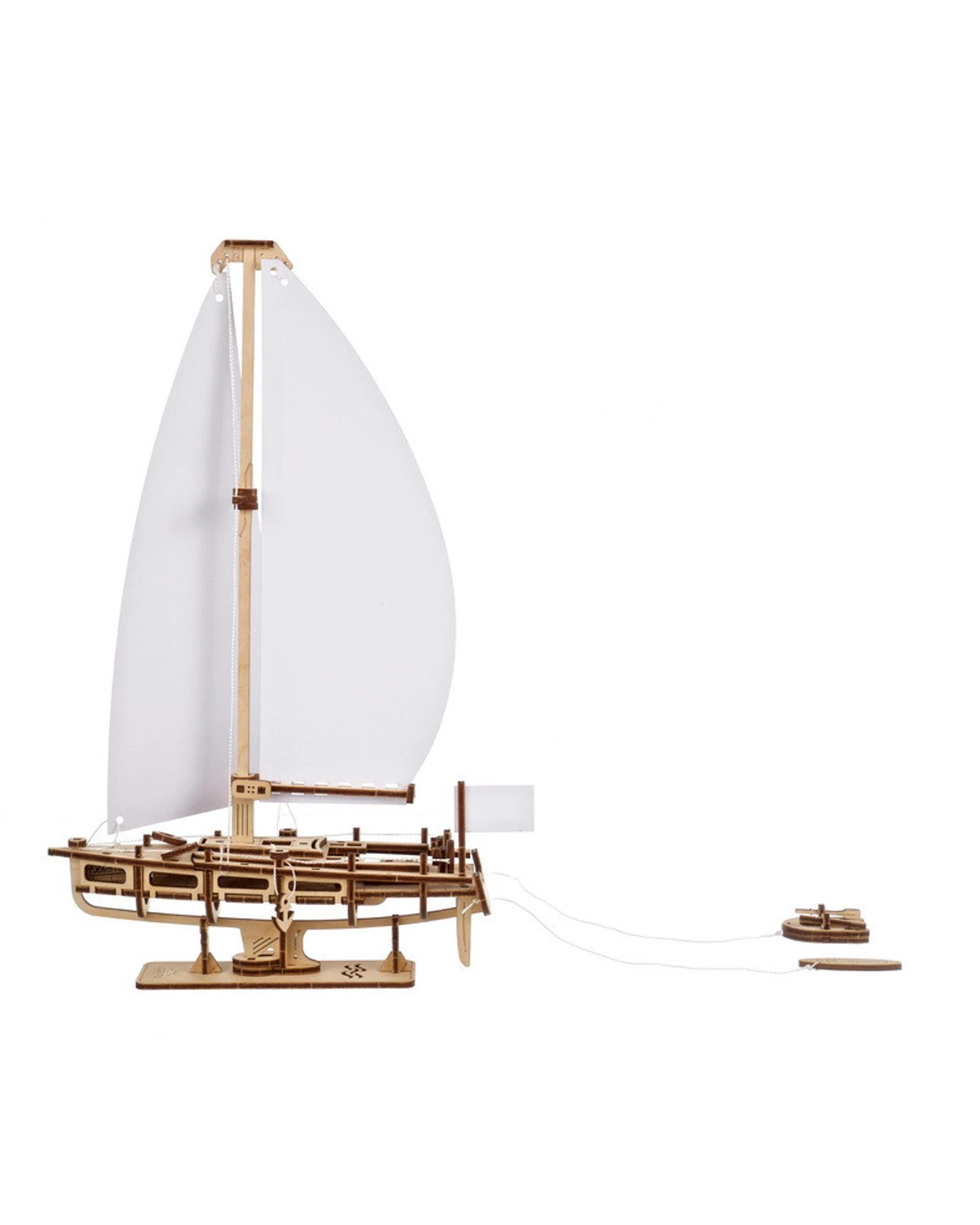 3 UGears Ocean Beauty Yacht Model Kit, 3 of 9