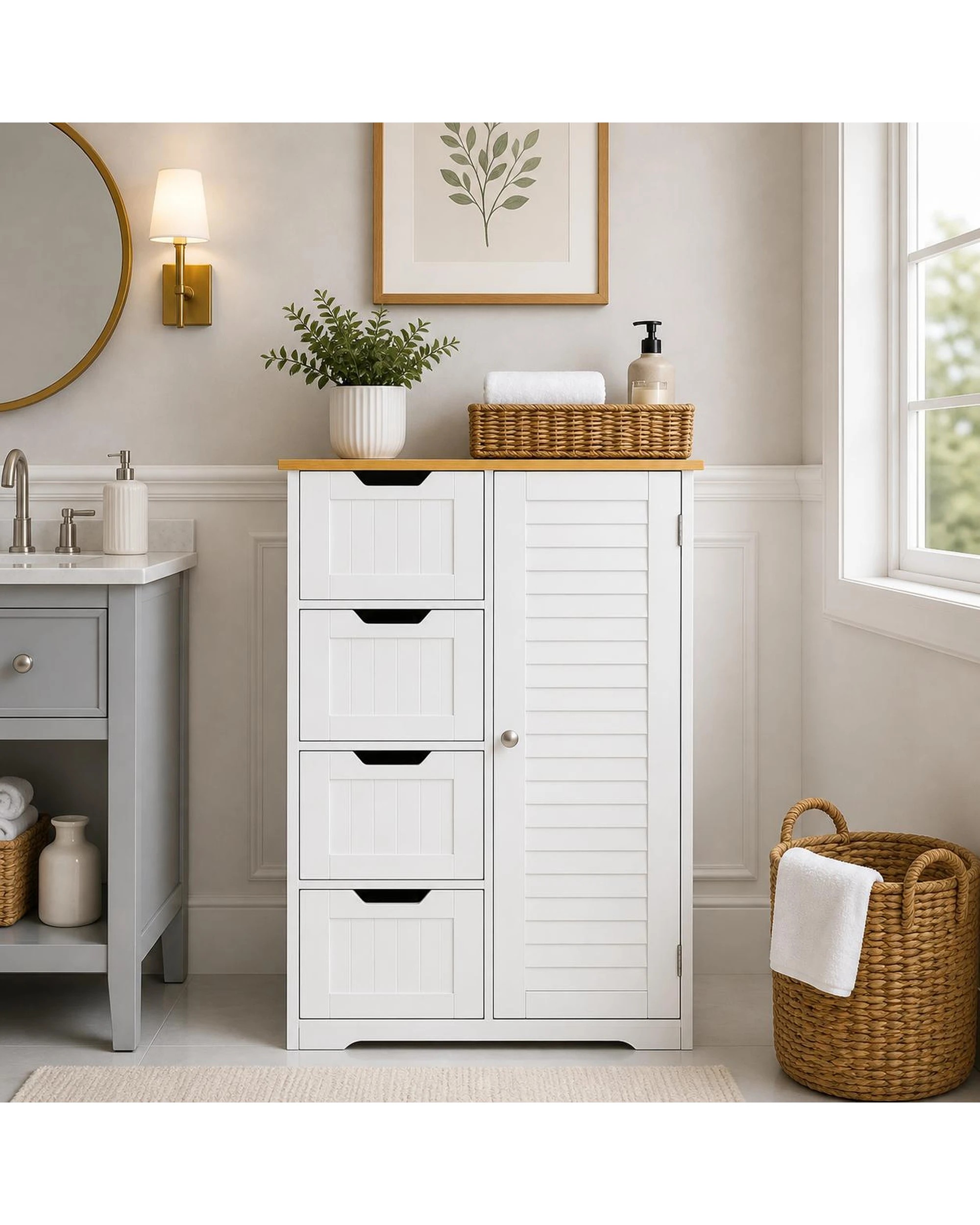10 Auston Multipurpose Storage Cabinet with Drawers, 10 of 10