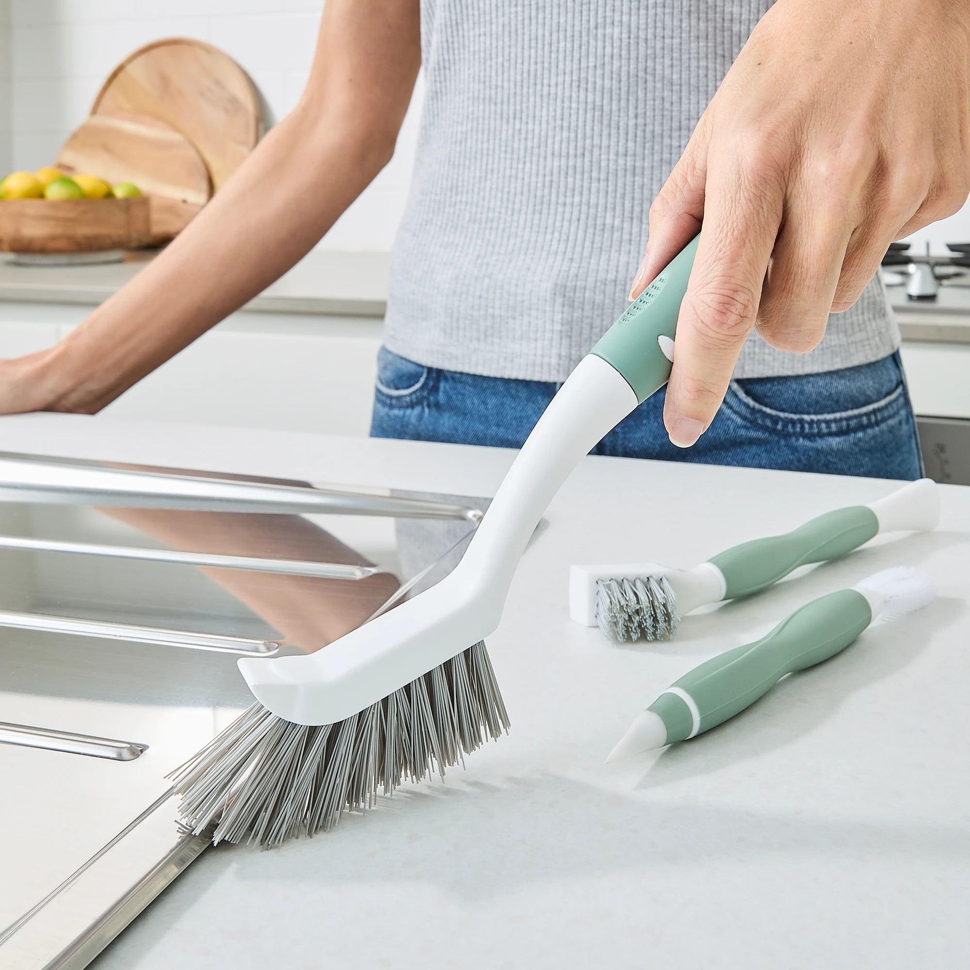 1 Set of 3 Grout and Detail Brush Set, 1 of 10