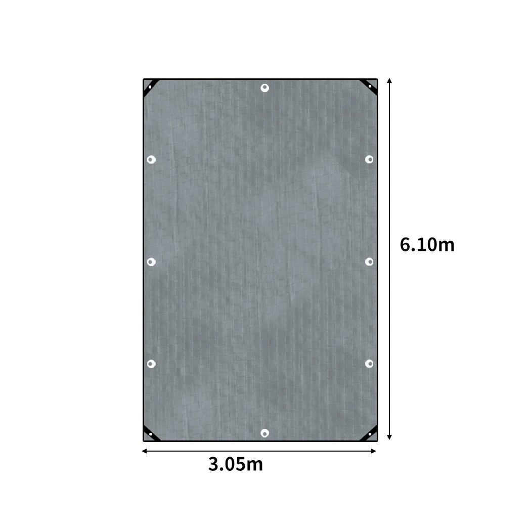 3 Mountview Heavy Duty Waterproof Poly Tarpaulin Camping Cover, 3 of 8