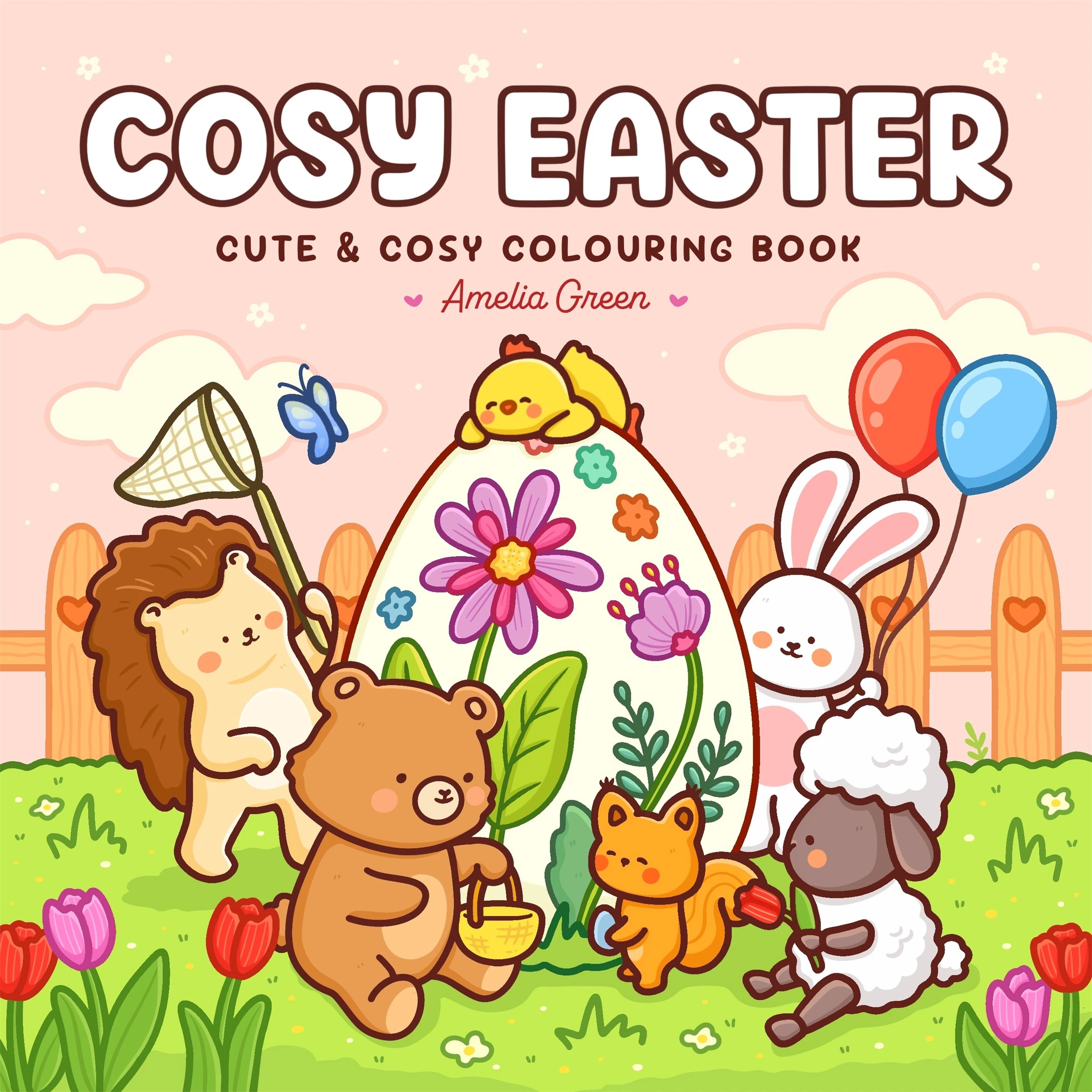 1 Cosy Easter: Cute & Cosy Colouring Book by Amelia Green - Book, 1 of 4