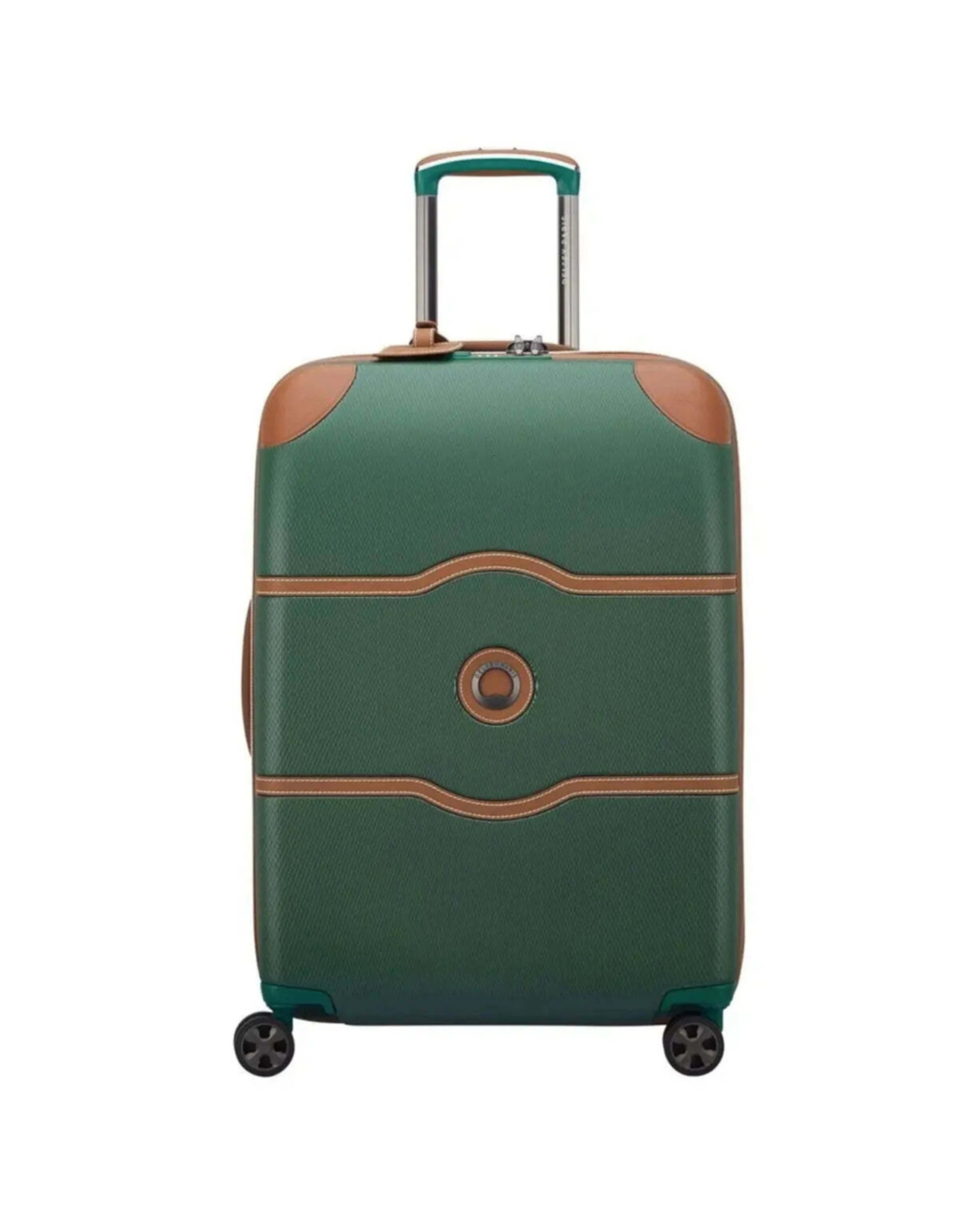 1 Delsey Luggage Chatelet Air 2.0 - 66 cm 4-Wheel Suitcase TSA Combination Lock - Green, 1 of 6