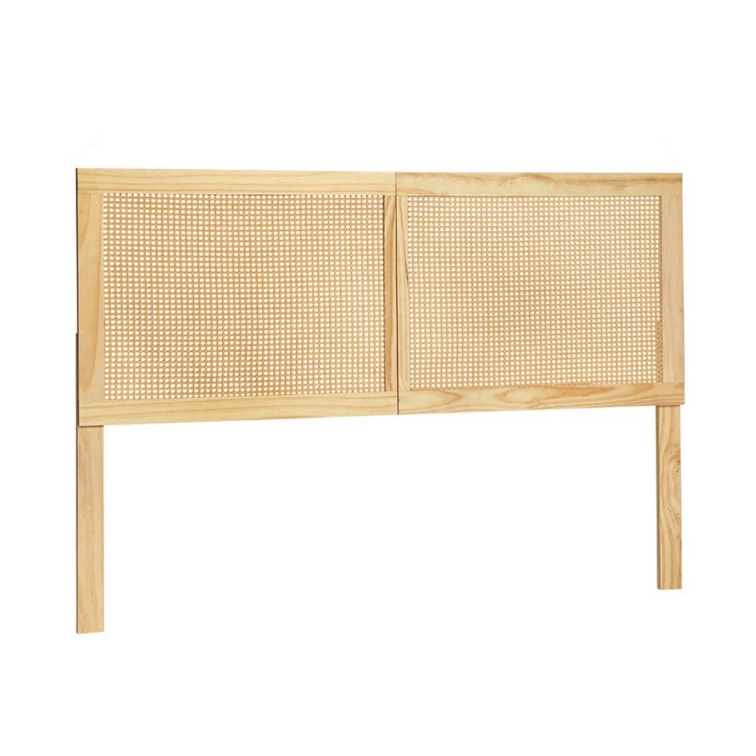 1 Artiss Bed Head Headboard Queen Rattan - Natural, 1 of 6
