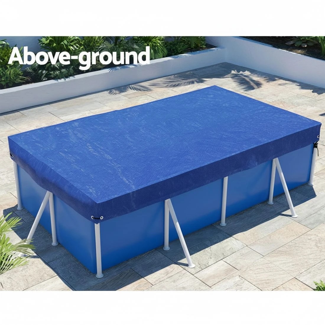 4 Aquabuddy Pool Cover 3x2m Above-ground Swimming Pool Blanket - Blue, 4 of 6
