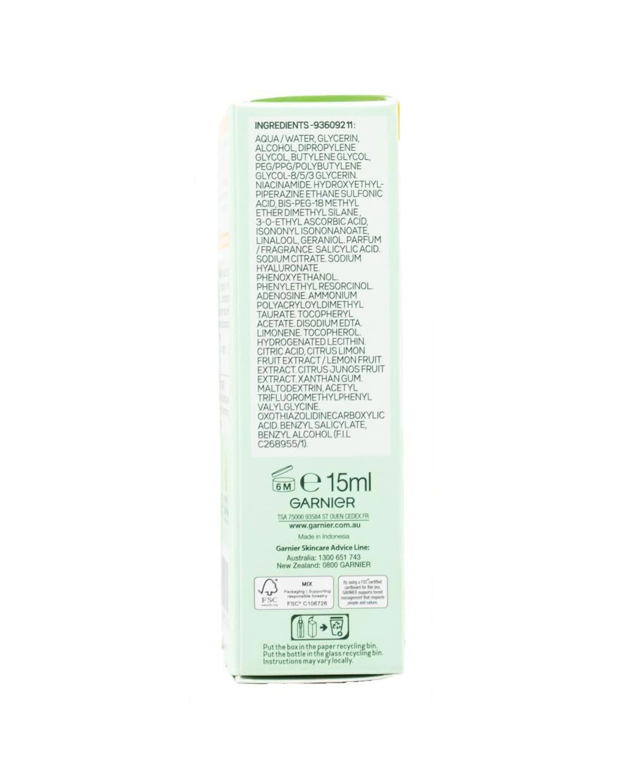 3 Garnier SkinActive Vitamin C Brightening Serum Face Glow Care 6 Pack 15ml - White, 3 of 5