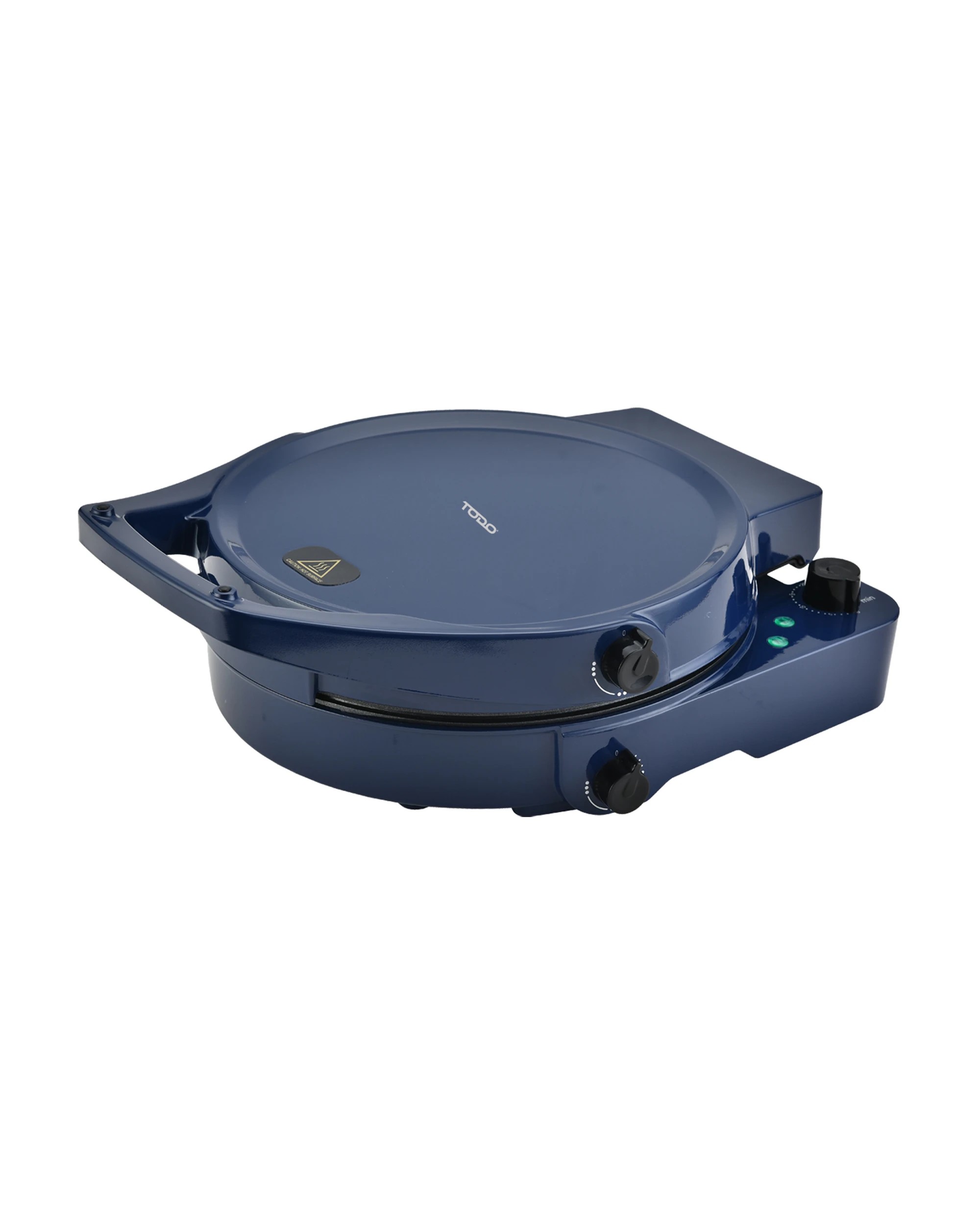 3 TODO 1800W Electric Pizza Maker Pizza Oven Dual Temperature Control Flat Grill - Blue, 3 of 5