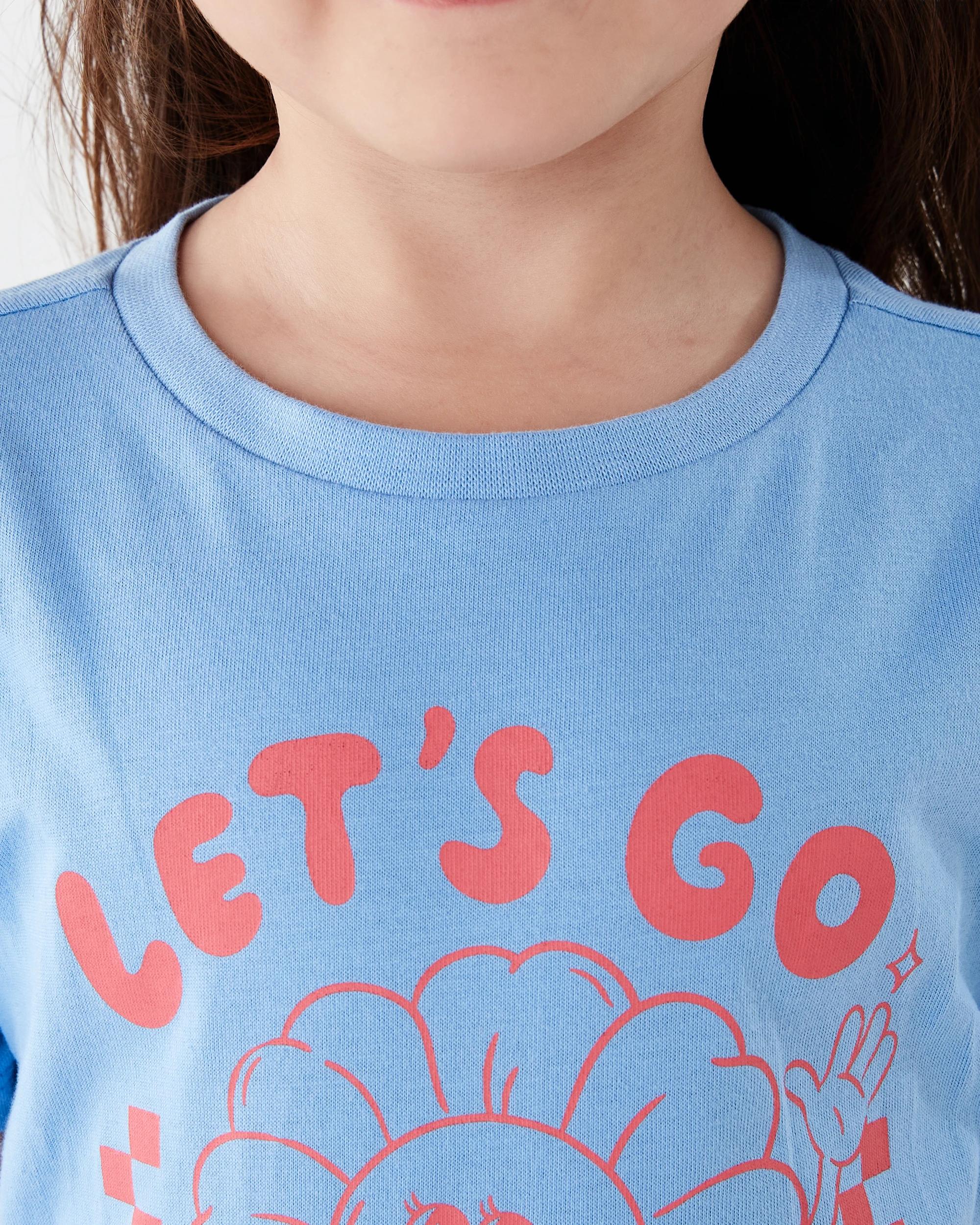 4 Print T-shirt Blu Floral, 4 of 7