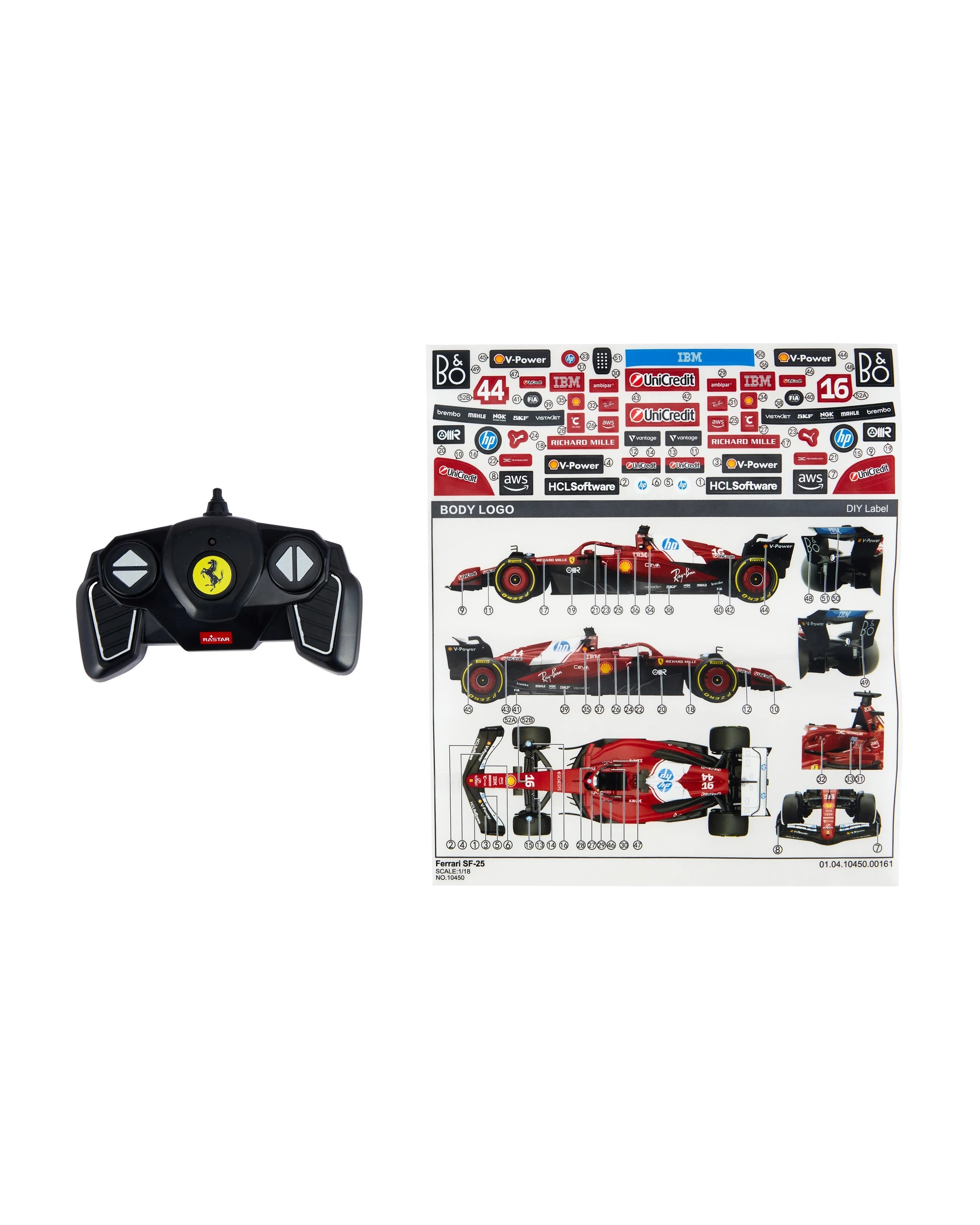 2 Rastar R/C 1:18 Scale SF-25, 2 of 8