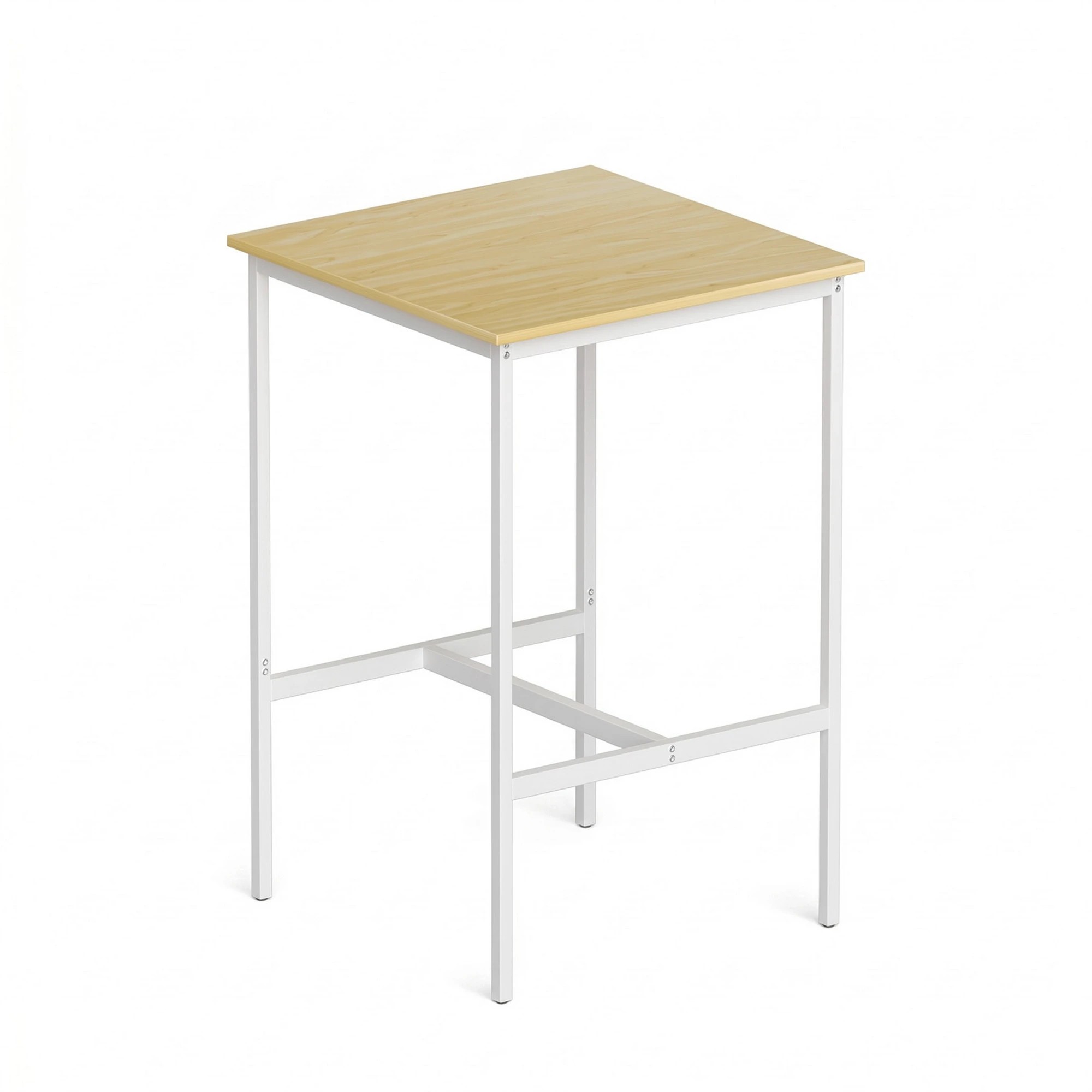 1 Artiss Bar Table Counter Kitchen Dining Desk Pub 60x92cm Square - Natural, 1 of 9