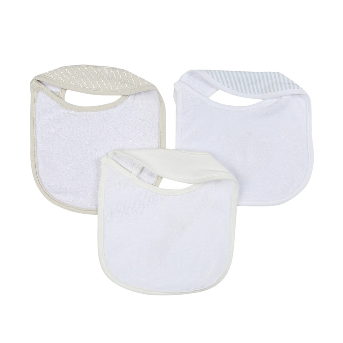 2 3 Pack Organic Cotton Bibs - Animals, 2 of 5