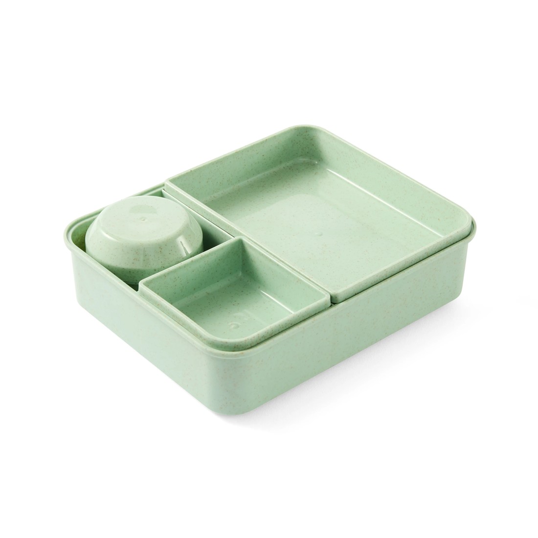 4 Sage Wheat Straw Bento Snack Box, 4 of 10