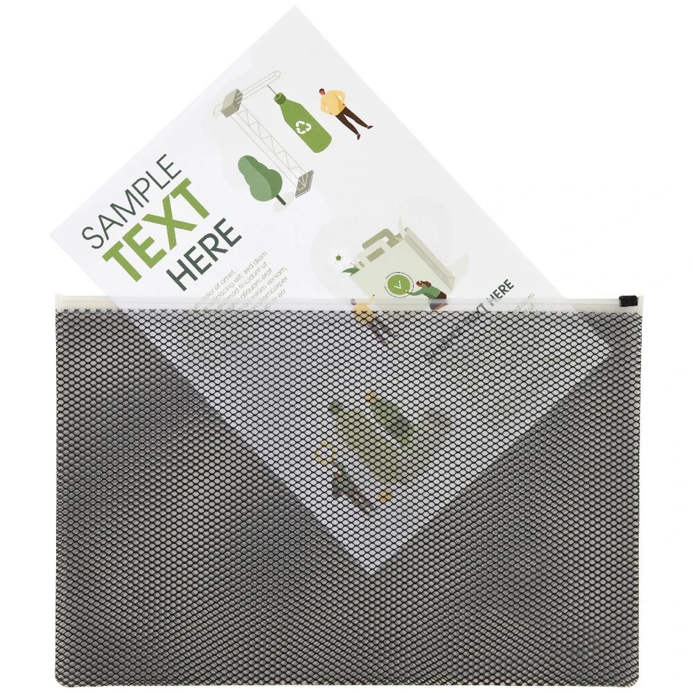 3 J.Burrows A4 Soft Zipper Pouch Black, 3 of 3