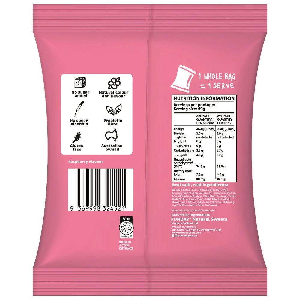 2 Funday Raspberry Frogs 50g, 2 of 3