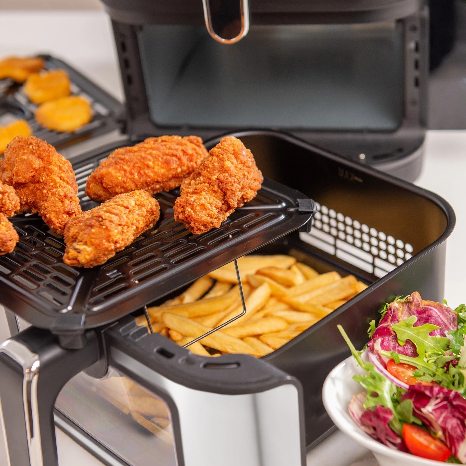 5 Kitchen Couture Dual Drawer Vertex Air Fryer 11L Compact Stacked Design - Grey, 5 of 8