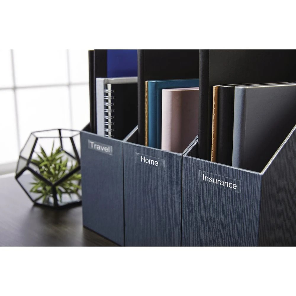 3 DYMO D1 Label Tape 12mm x 7m White on Clear, 3 of 3