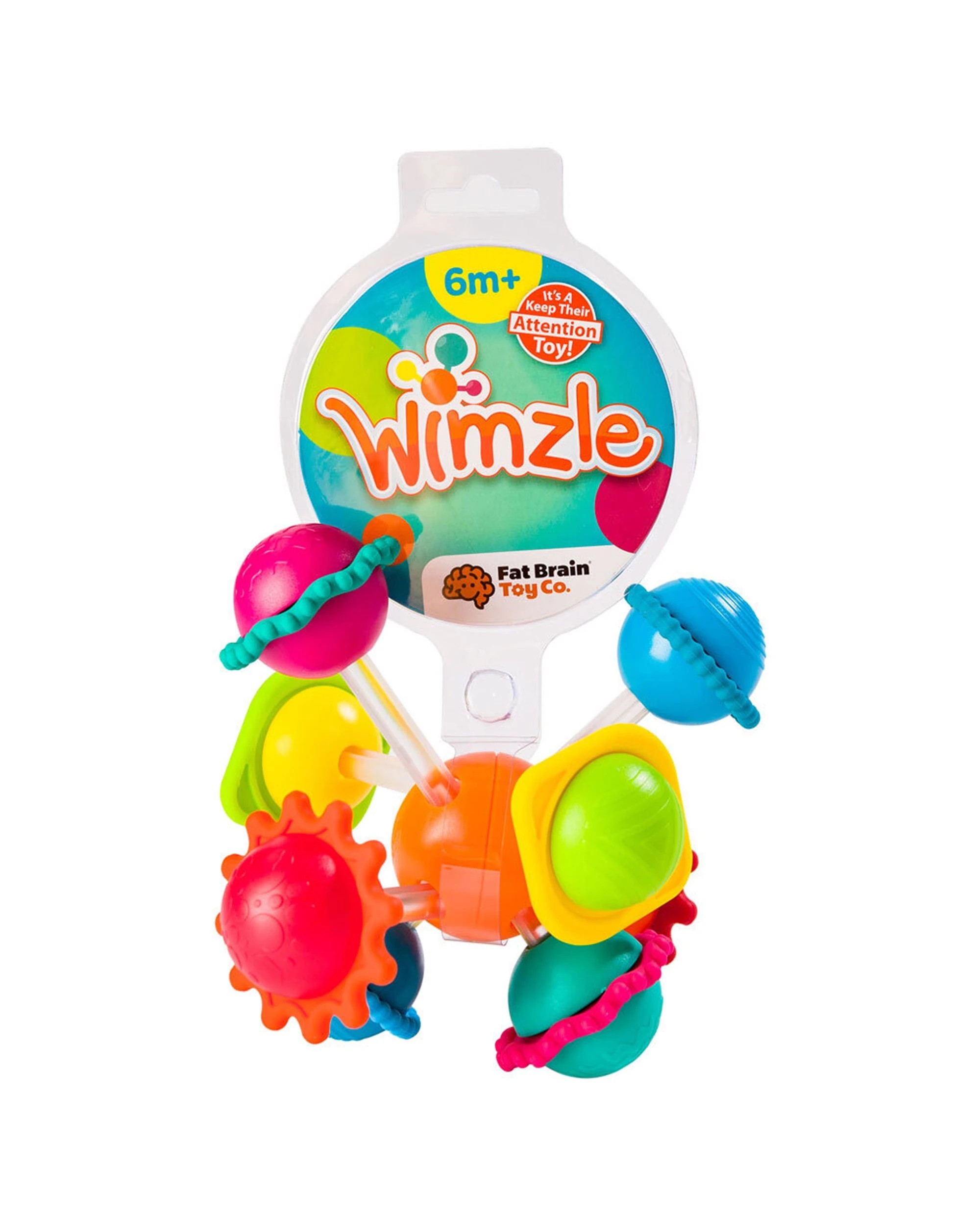 2 Fat Brain Toy Co. Wimzle Ball Sensory Toy Textured Spheres For Babies - Multi, 2 of 7