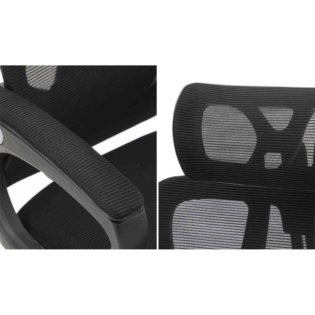 7 Oikiture Mesh Office Chair Adjustable Lumbar Support
 - Black, 7 of 10