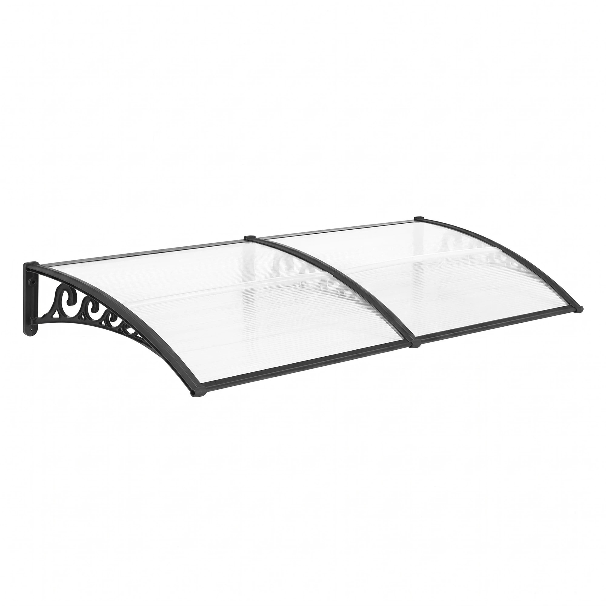 1 Instahut Window Door Awning 0.8mx2m - Clear, 1 of 10