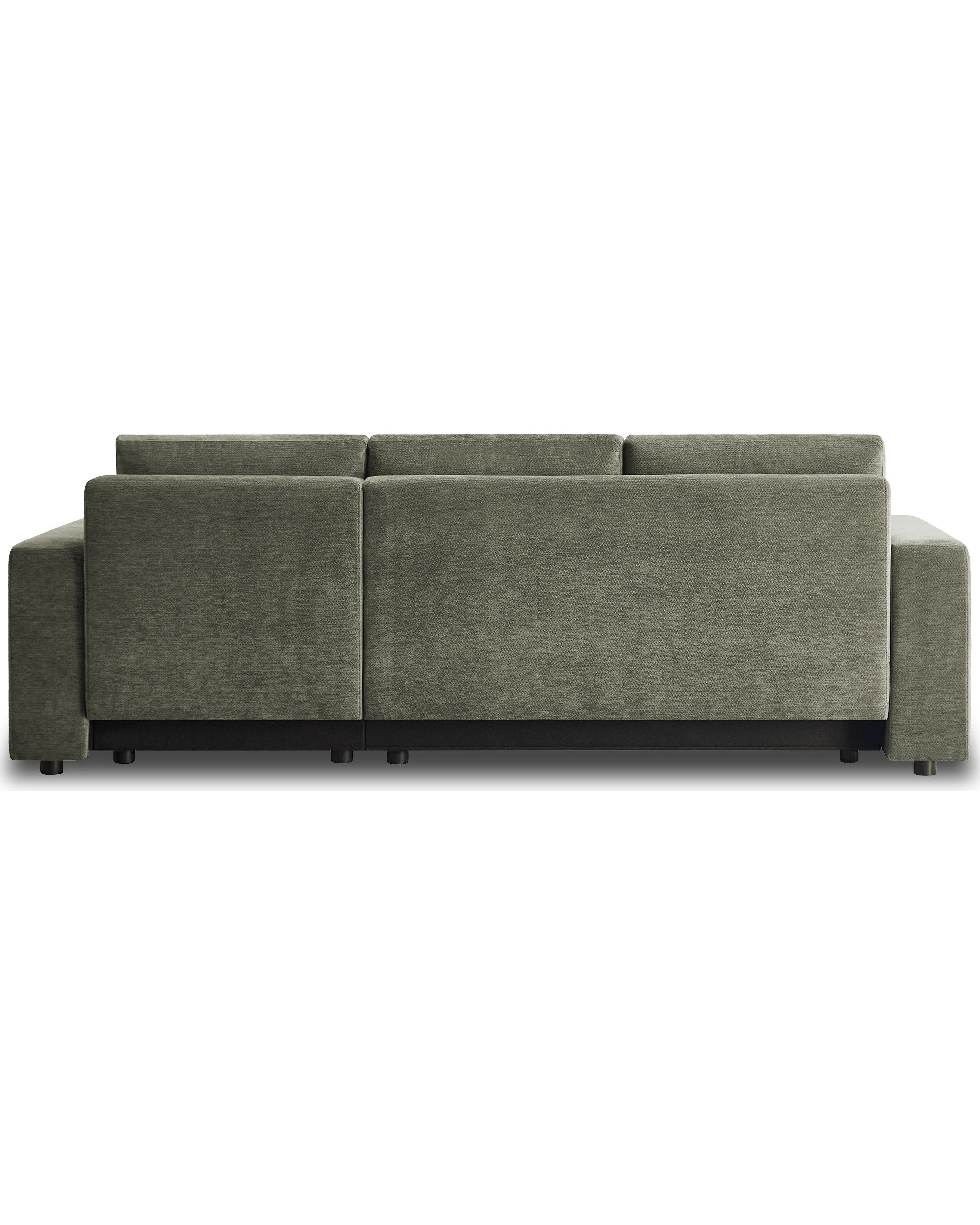 6 Sarantino Caliana Reversible L Shape Sofa Bed with Storage and Backrest - Green, 6 of 10