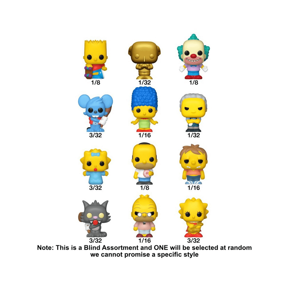 2 Funko The Simpsons Bitty Funko POP! Vinyl Blind Bag, 2 of 4