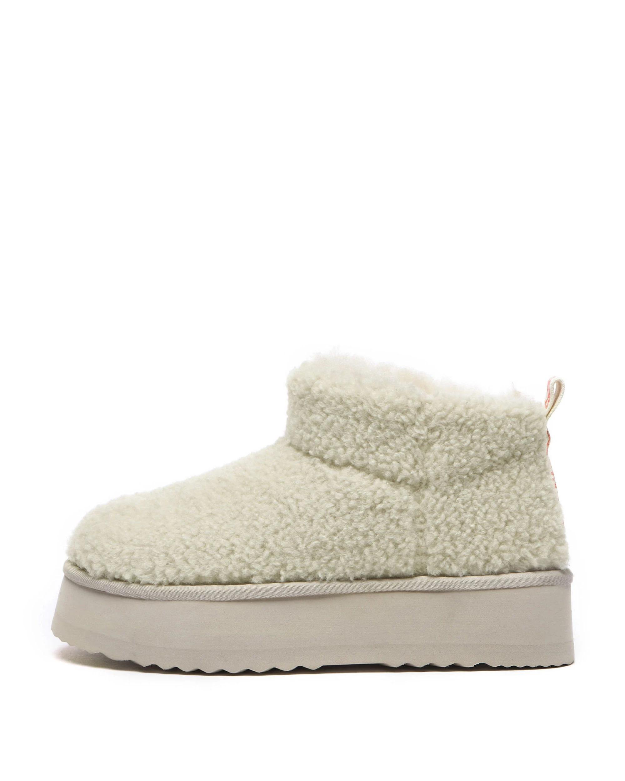 4 Everau Womens Ultra Platform Teddycozy SAND, 4 of 5