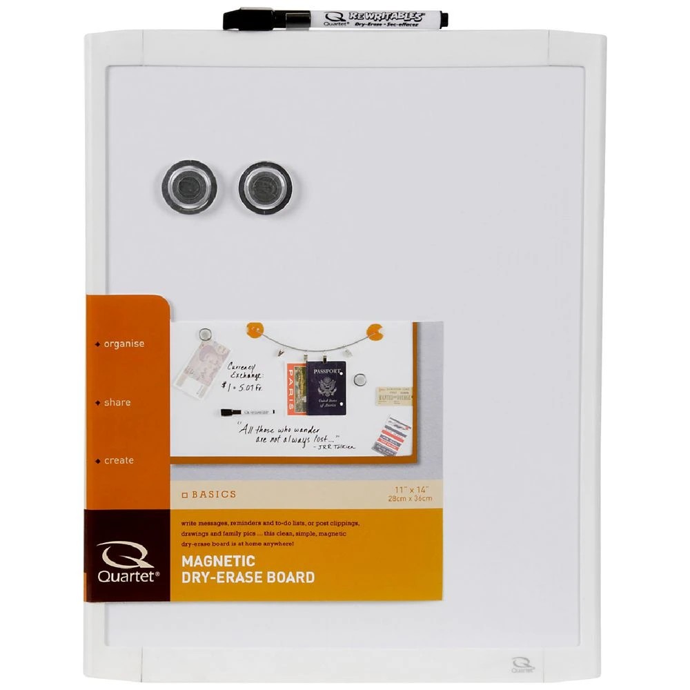 1 Quartet Basic White Frame Whiteboard 280 x 360mm, 1 of 1