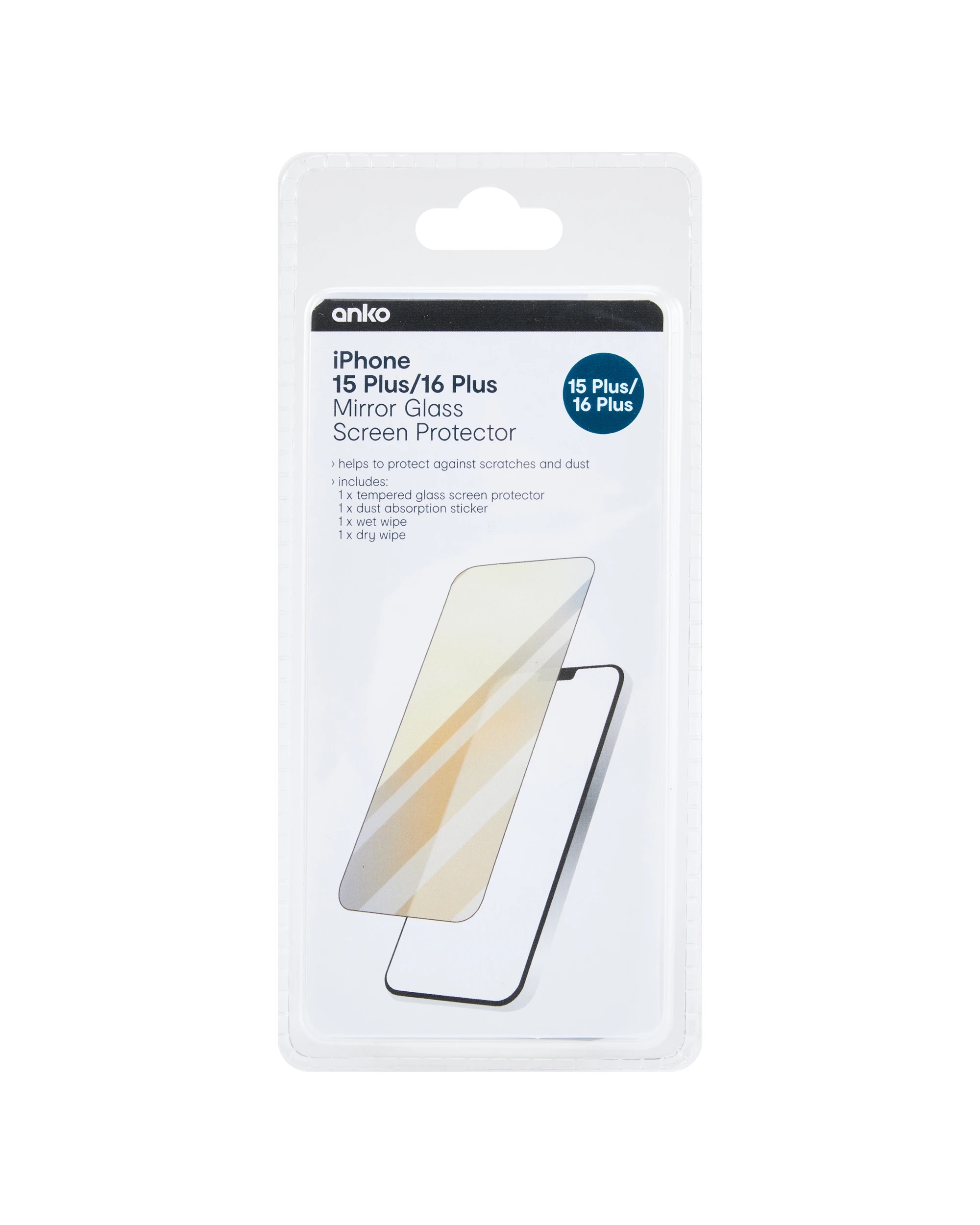 1 iPhone 15 Plus/16 Plus Mirror Glass Screen Protector, 1 of 2