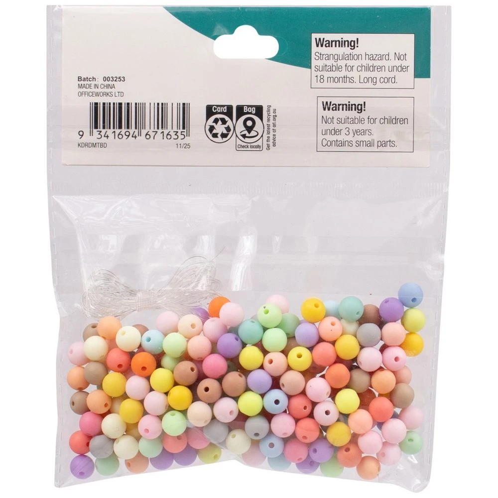 3 Kadink Round Matt Beads, 3 of 3
