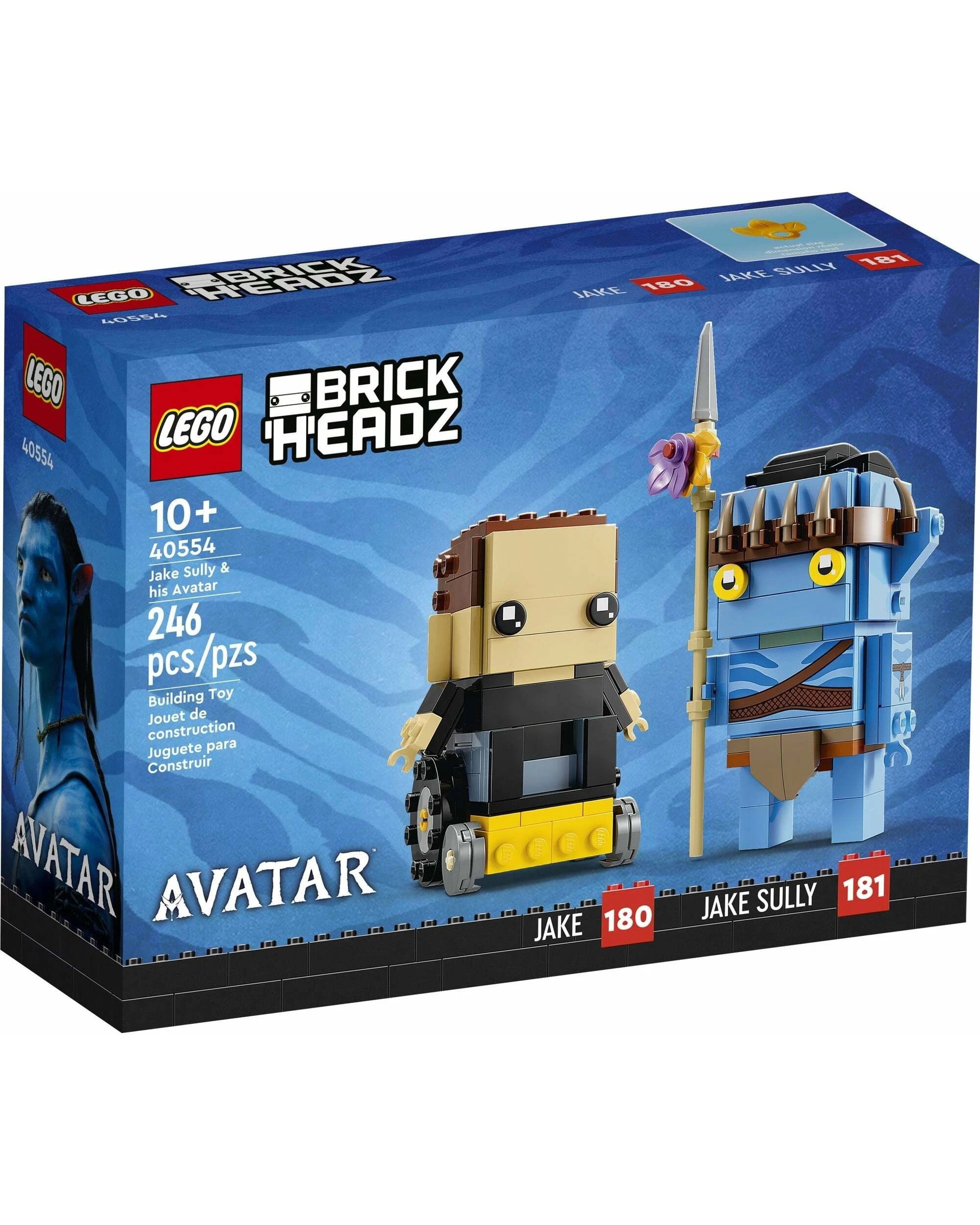 1 LEGO 40554 Jake Sully & Avatar BrickHeadz Set, 1 of 5