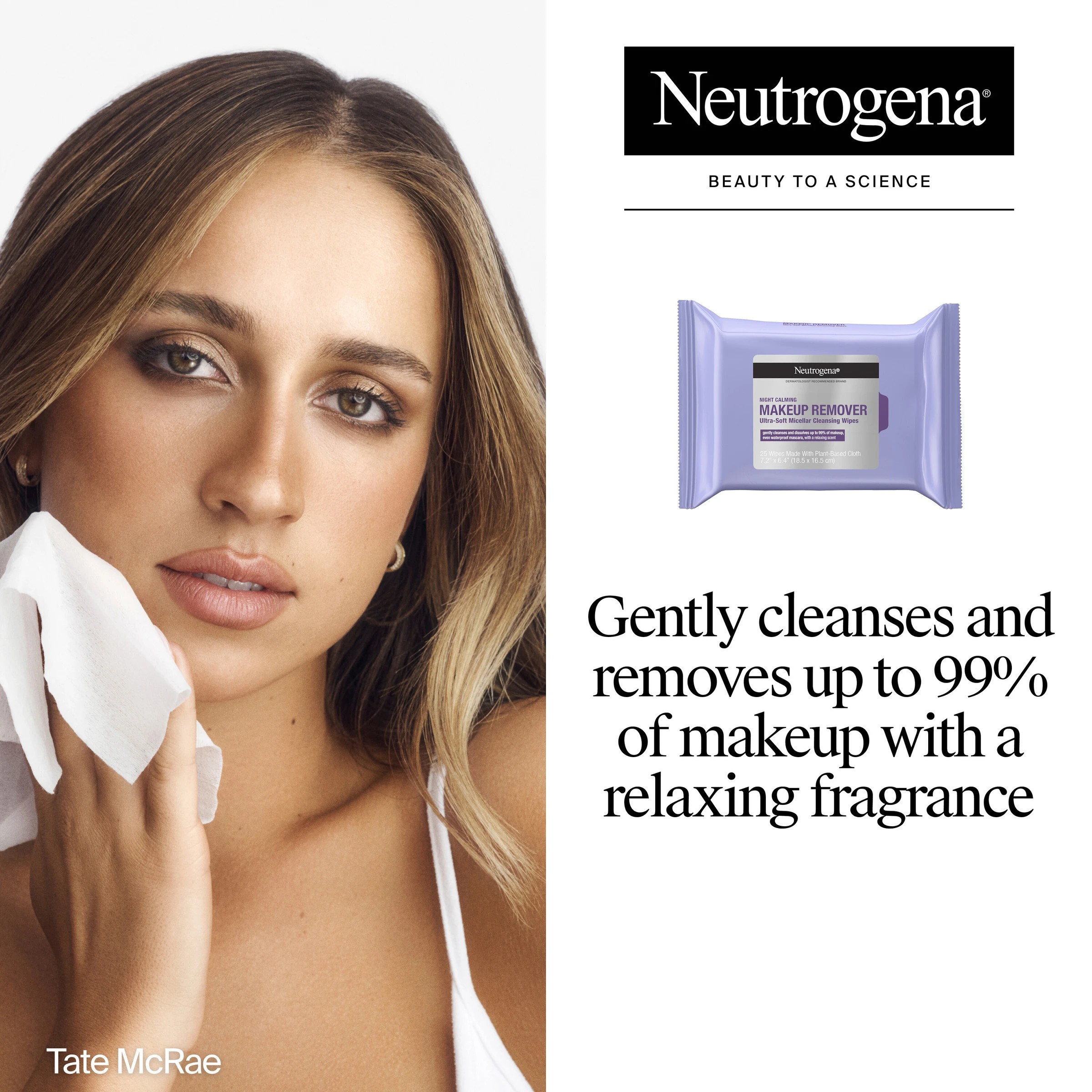 5 Neutrogena Night Calming Makeup Remover Cleansing Towelettes 25 Pack, 5 of 5