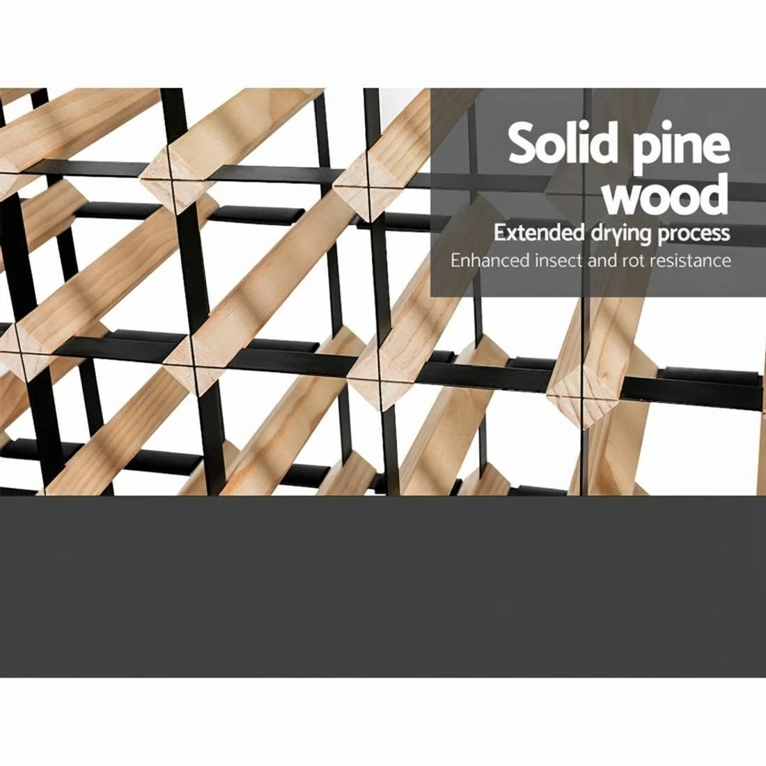 5 Artiss Wine Rack 120 Bottle - Natural, 5 of 7