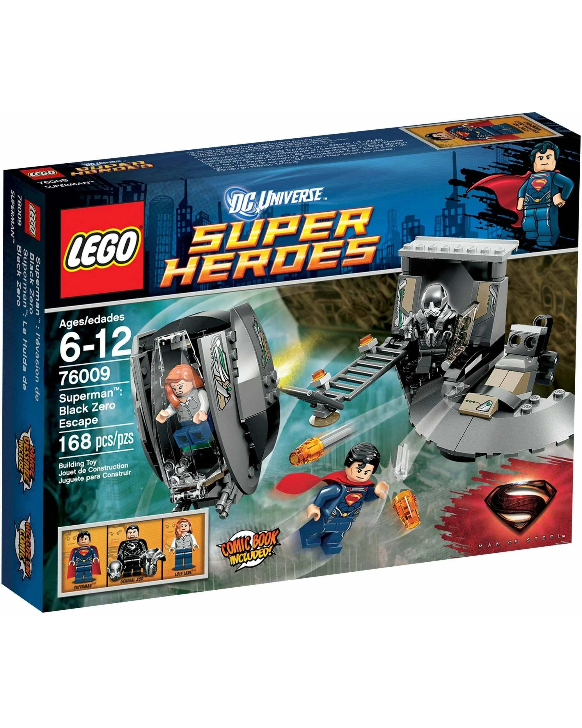 1 LEGO 76009 DC Comics Super Heroes Superman: Black Zero Escape, 1 of 4