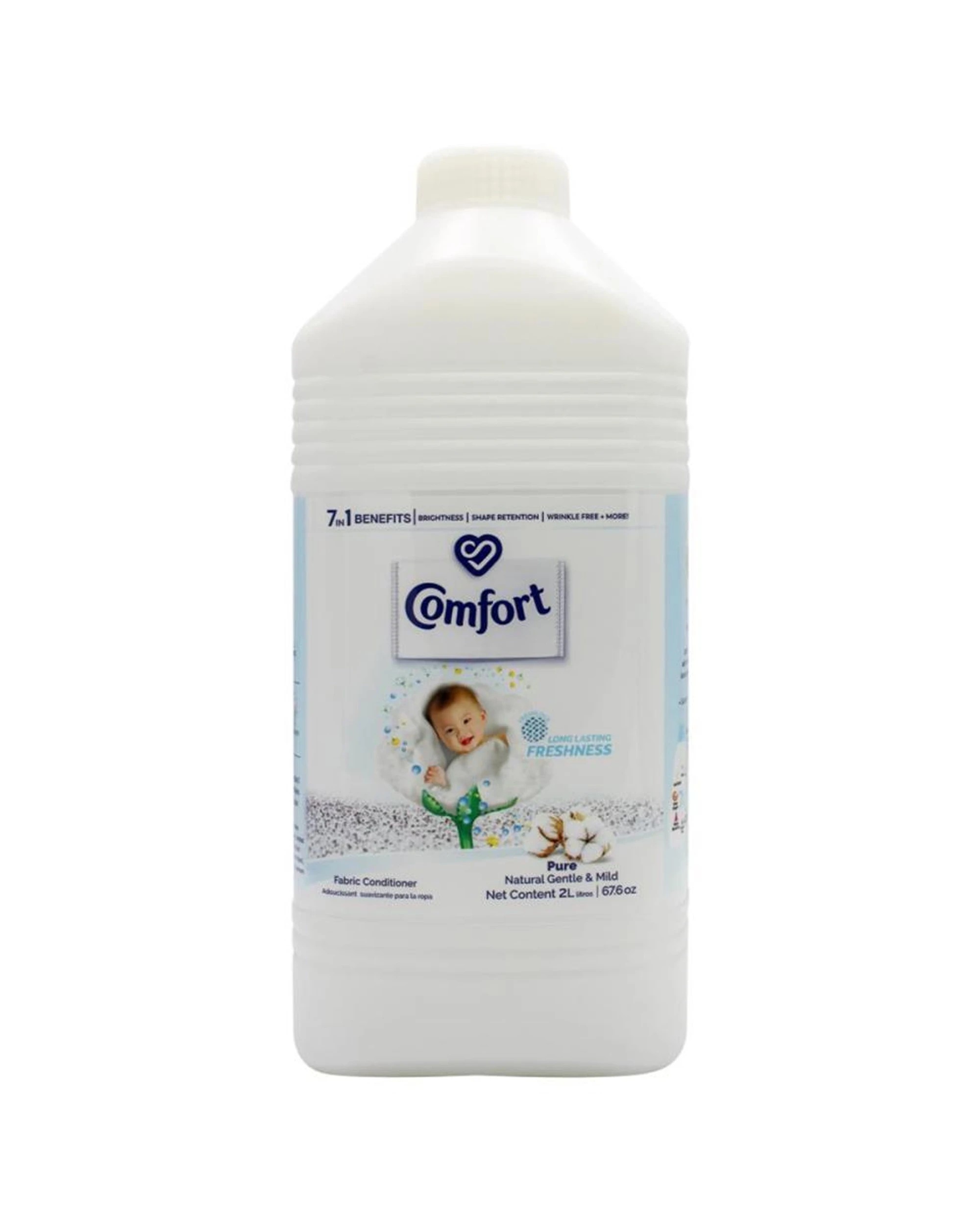 2 Comfort 6PK Fabric Conditioner Pure Natural Gentle Mild Hypoallergenic 2L - Multi, 2 of 3