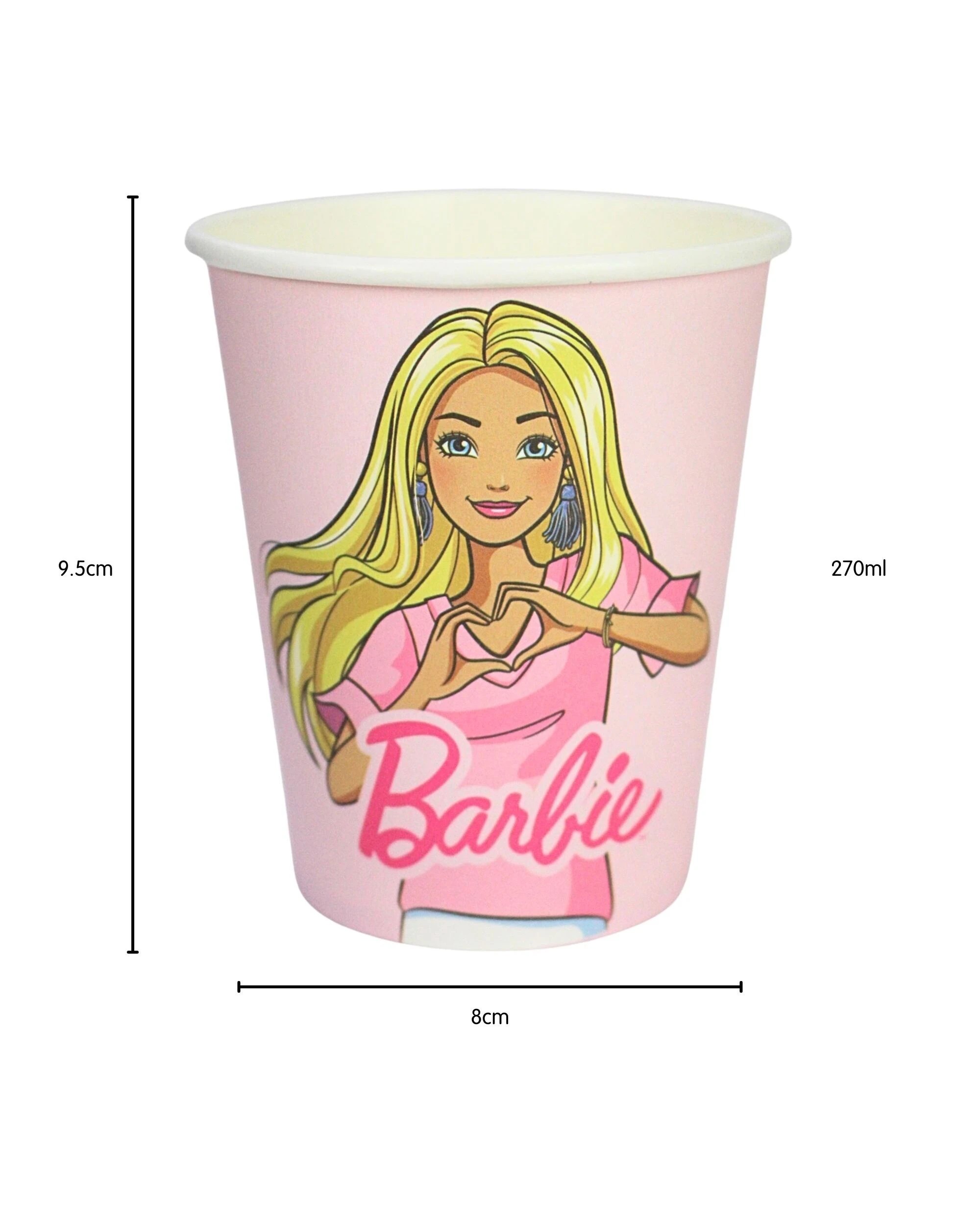 2 Artwrap Barbie and Friends Paper Cups Pack of 8 - Pink, 2 of 3
