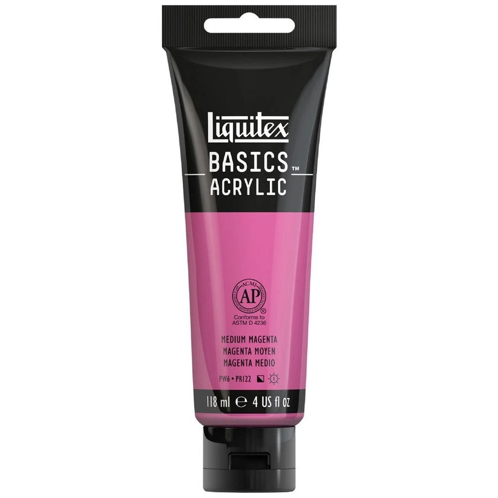 1 Liquitex Basics 118mL Paint Medium Magenta, 1 of 5