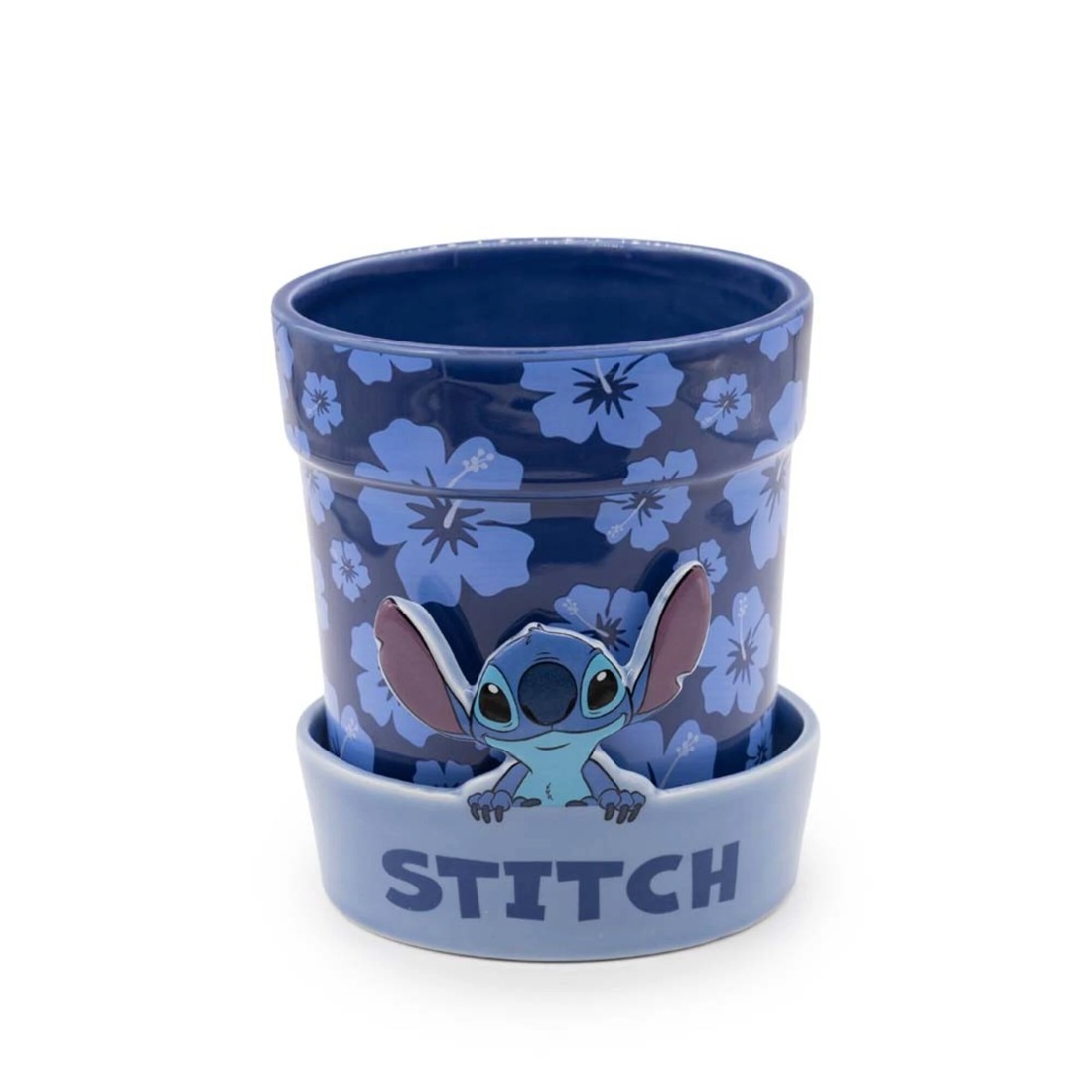 1 Disney - Lilo & Stitch - Stitch Flower Plant Pot - Blue, 1 of 2