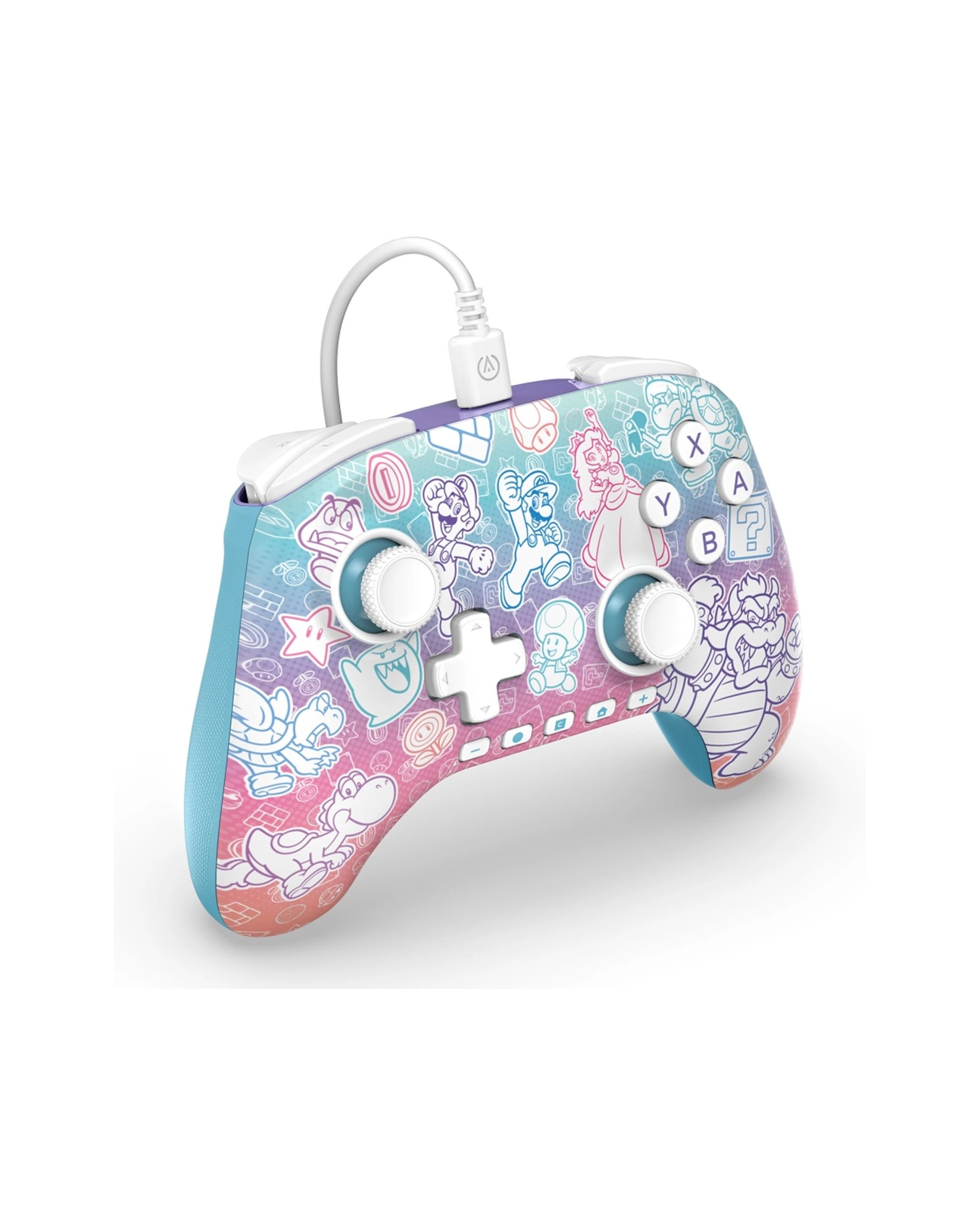 3 PowerA Nintendo Switch 2 Advantage Wired Gaming Controller Mushroom Kingdom 3.5mm - Multi, 3 of 6