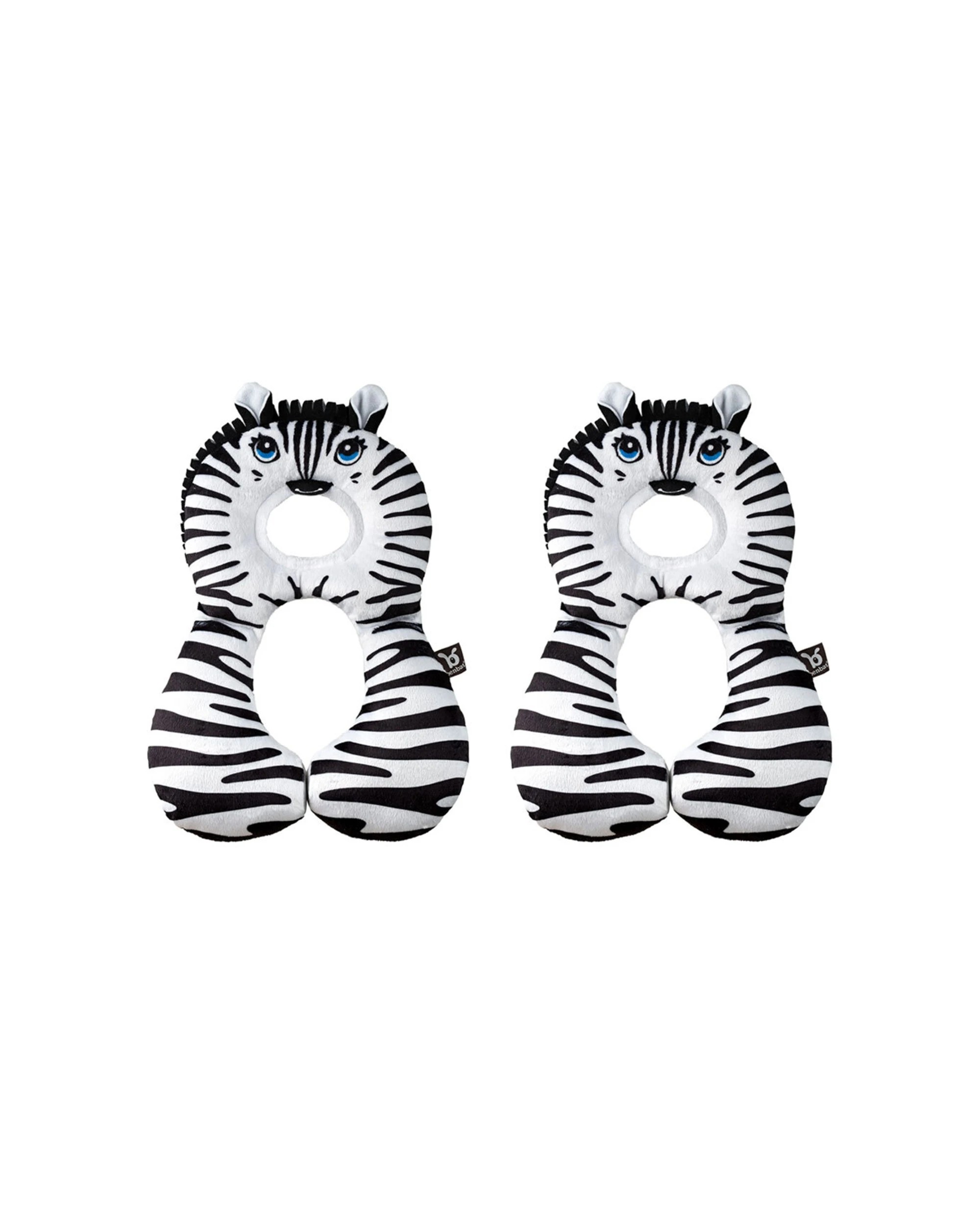 1 Benbat 2PK Infant Baby Travel Pillow With Neck Support Reversible 0-12m Zebra - Multi, 1 of 1