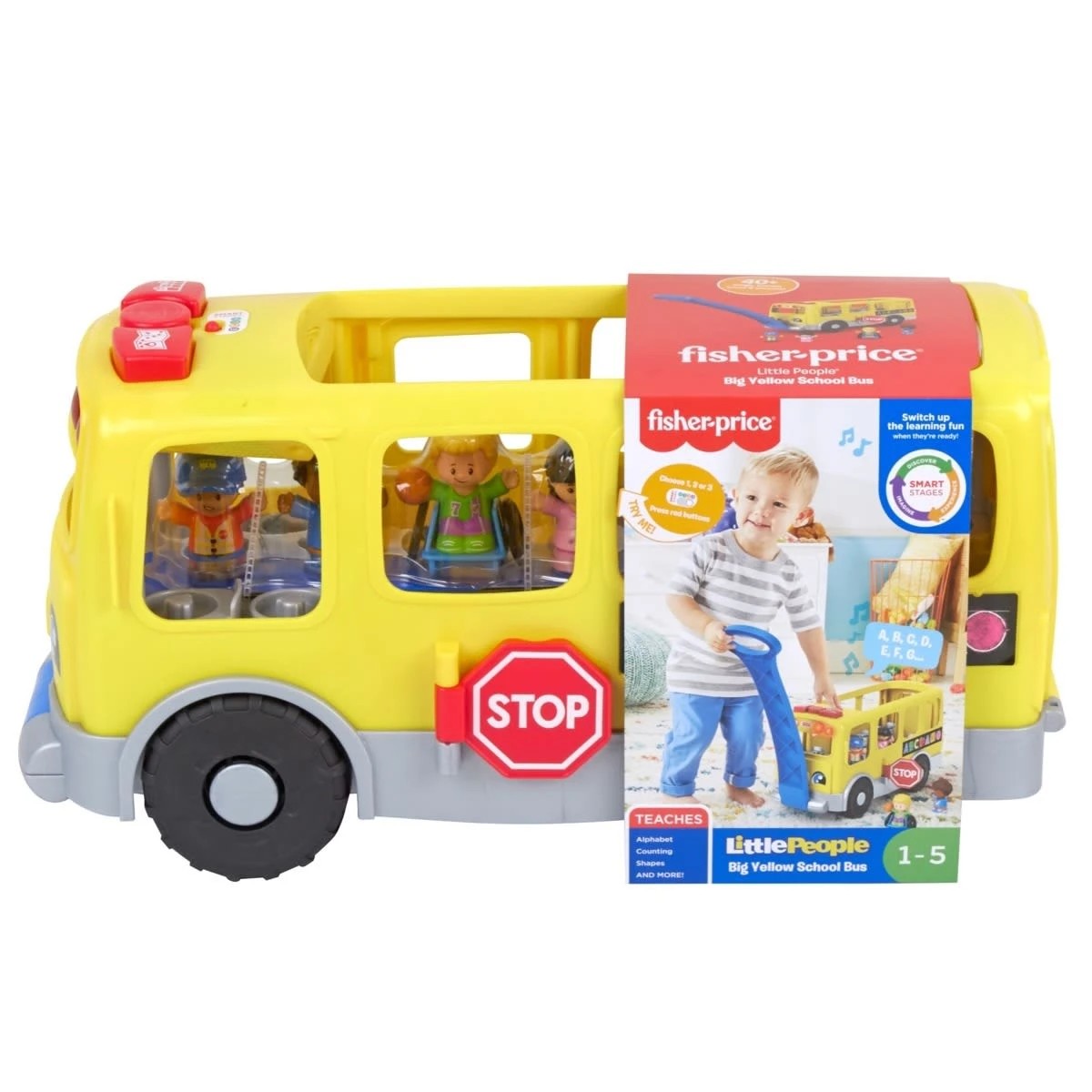 1 Fisher-Price Little People Big Yellow School Bus, 1 of 6