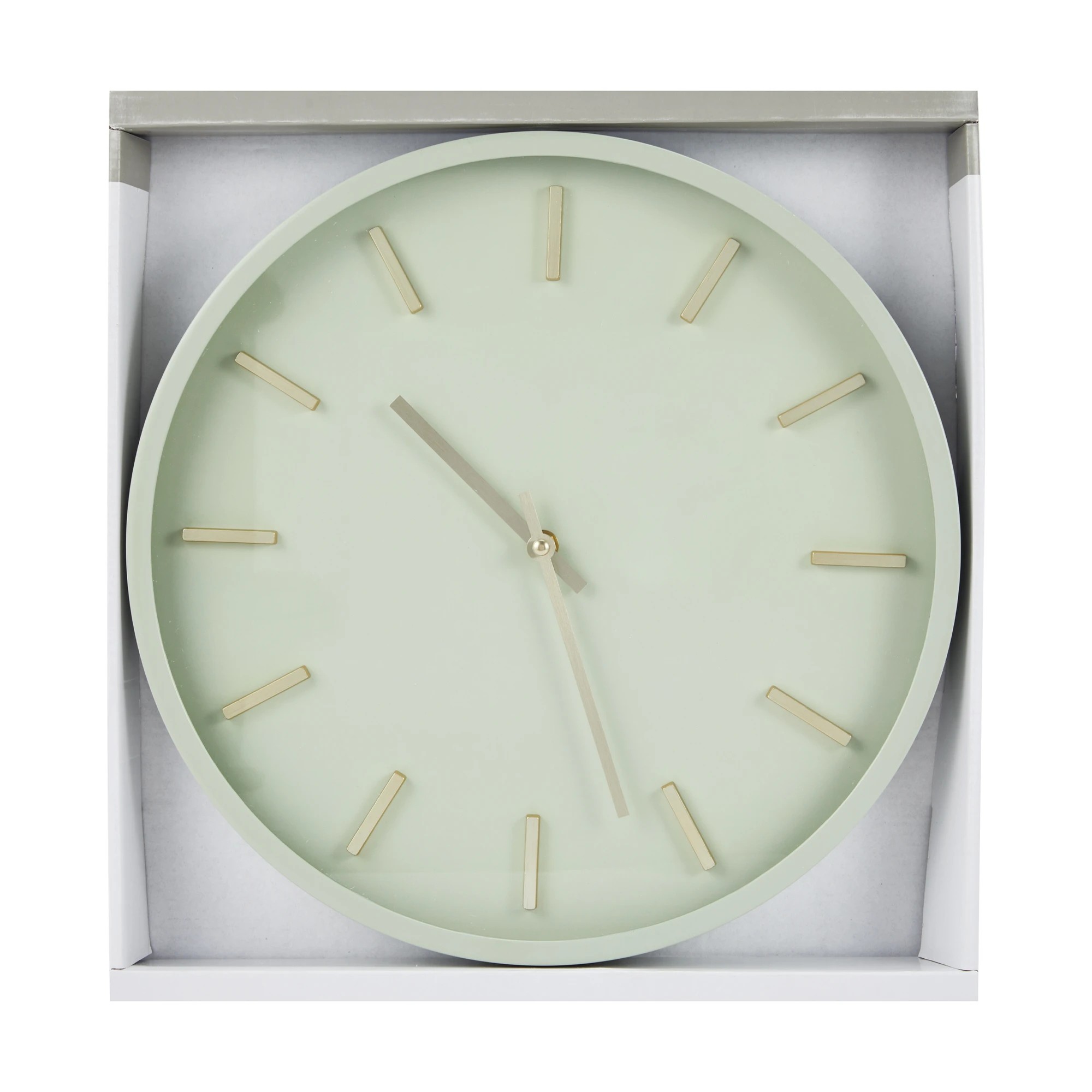 5 Sage and Gold Look Clock, 5 of 6