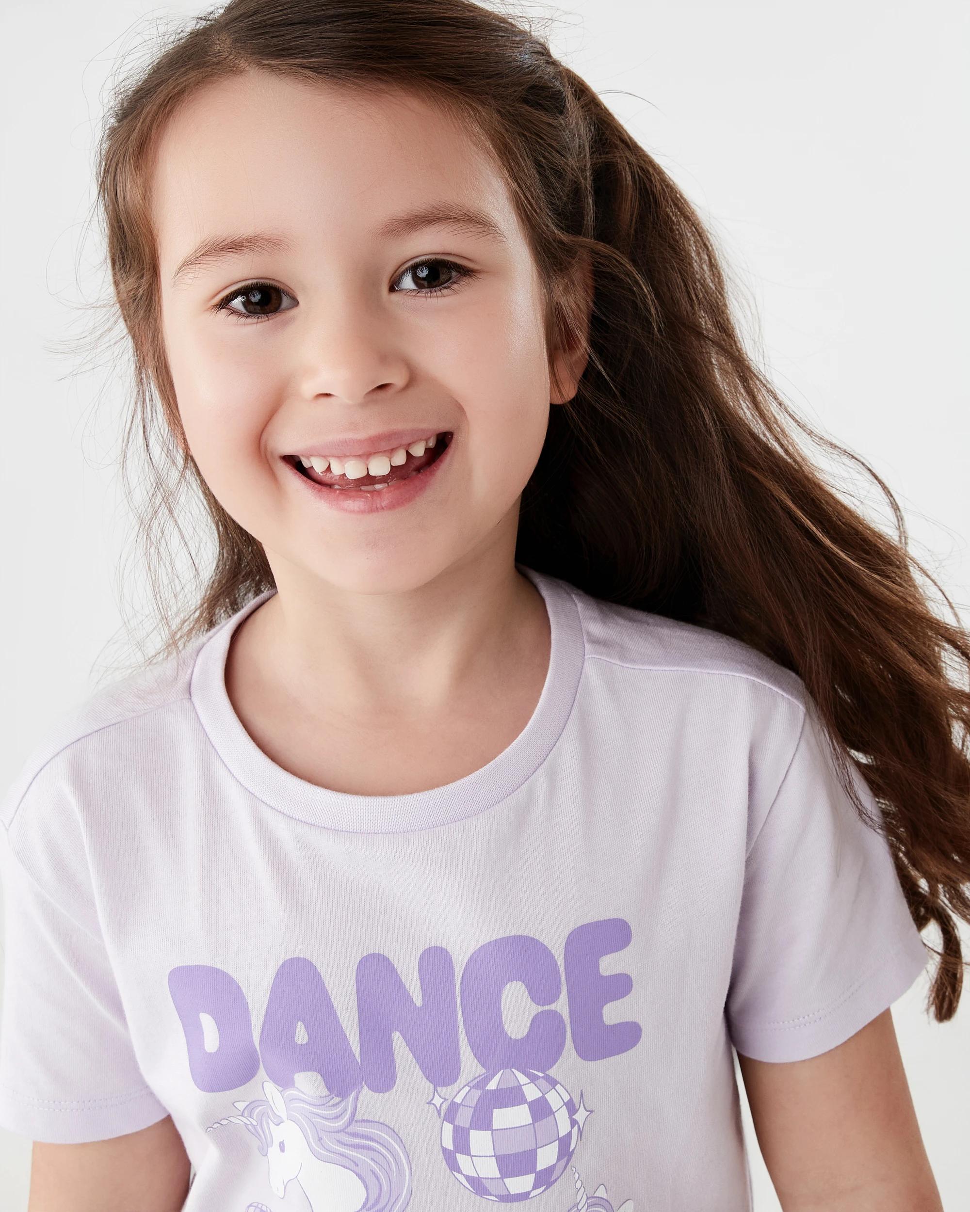 3 Print T-shirt Pur Unicrn, 3 of 7