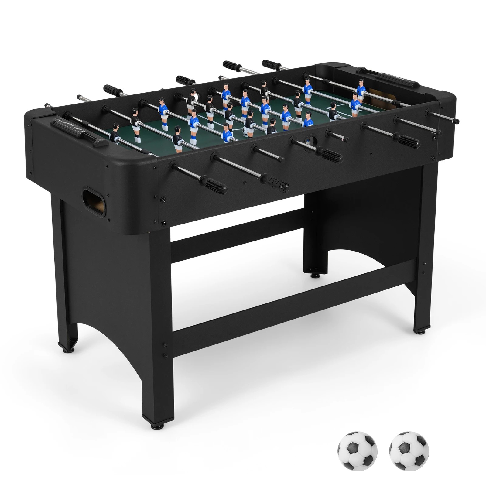 1 Costway Foosball Table 119cm Competition Full Size Soccer Game Table Play Gift - Black, 1 of 1