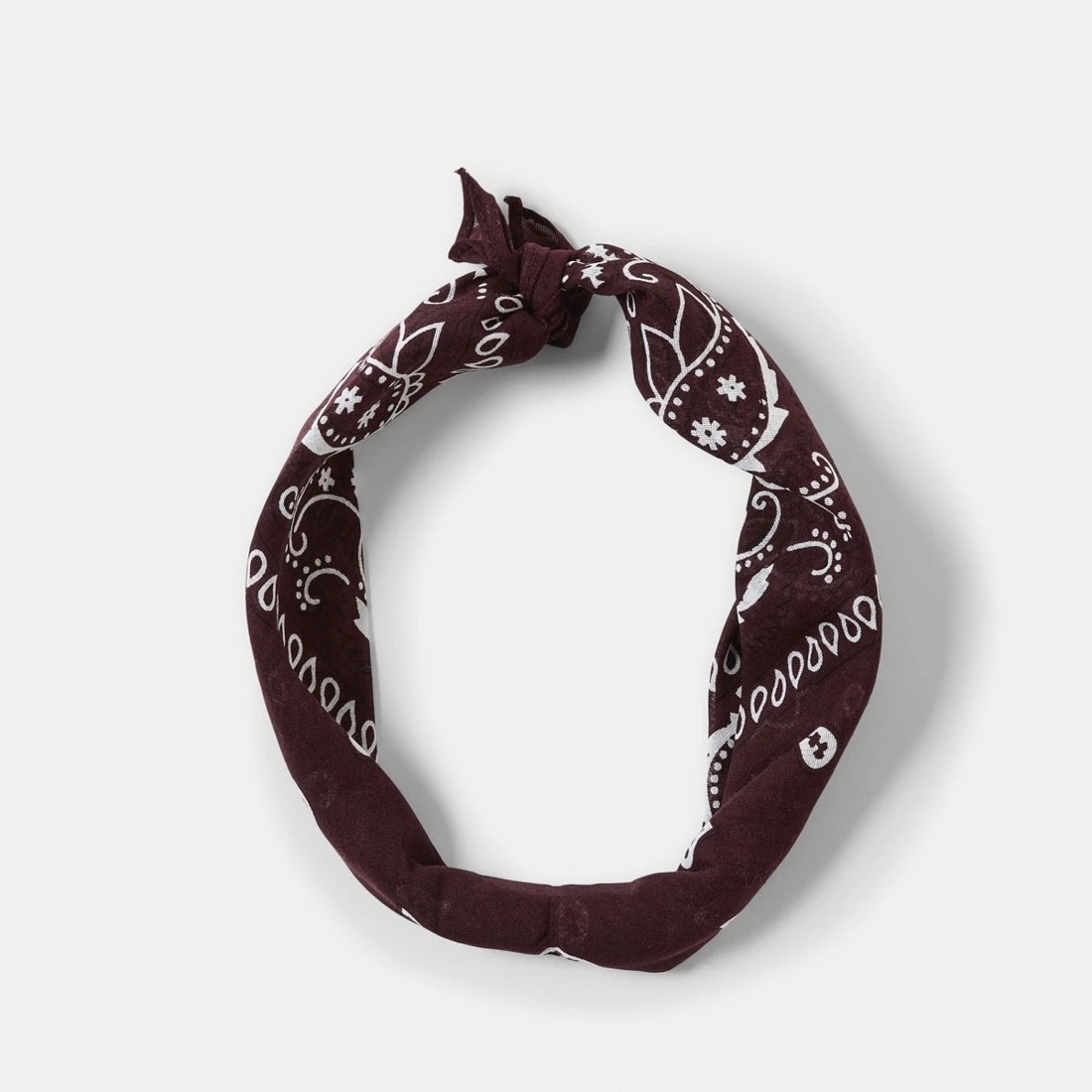 1 Paisley Hair Bandana - Brown, 1 of 9