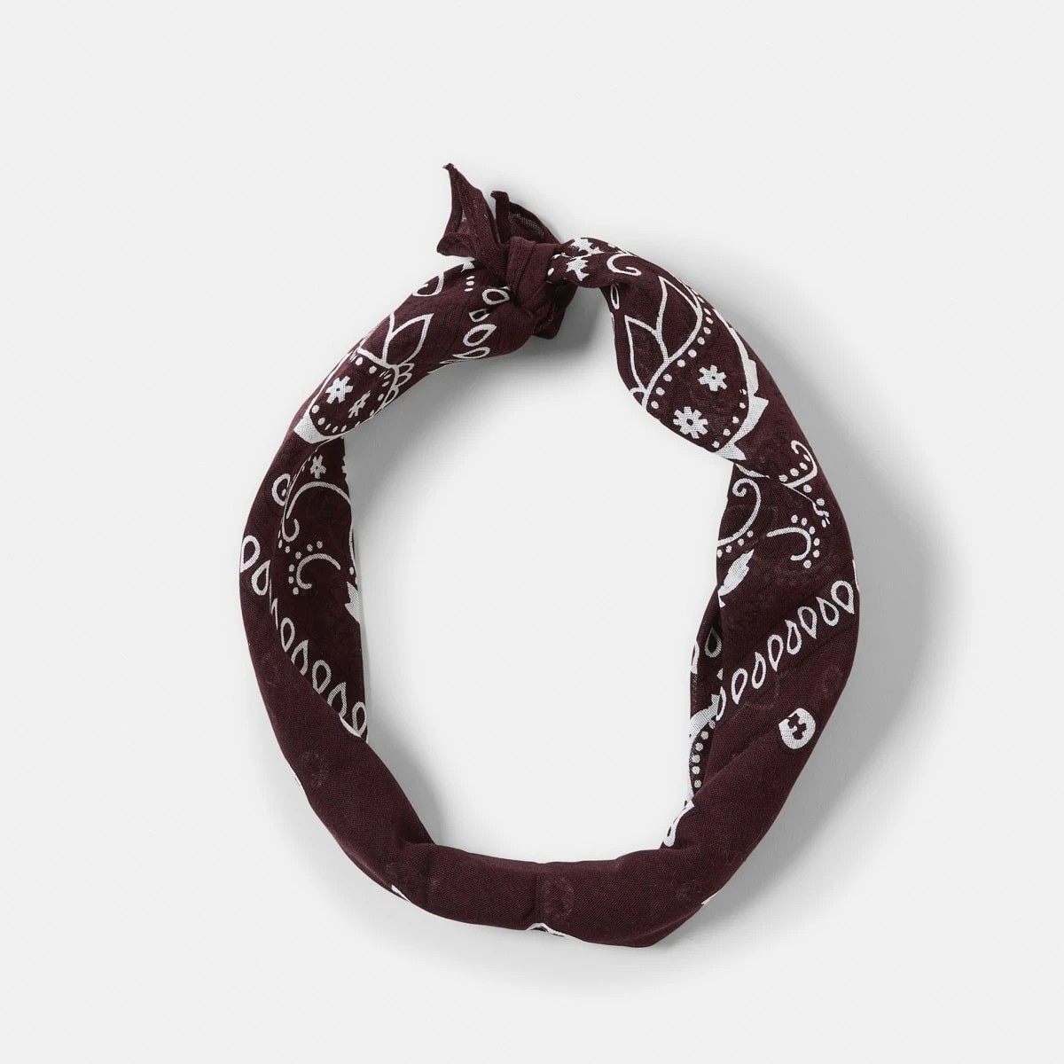 1 Paisley Hair Bandana - Brown, 1 of 10