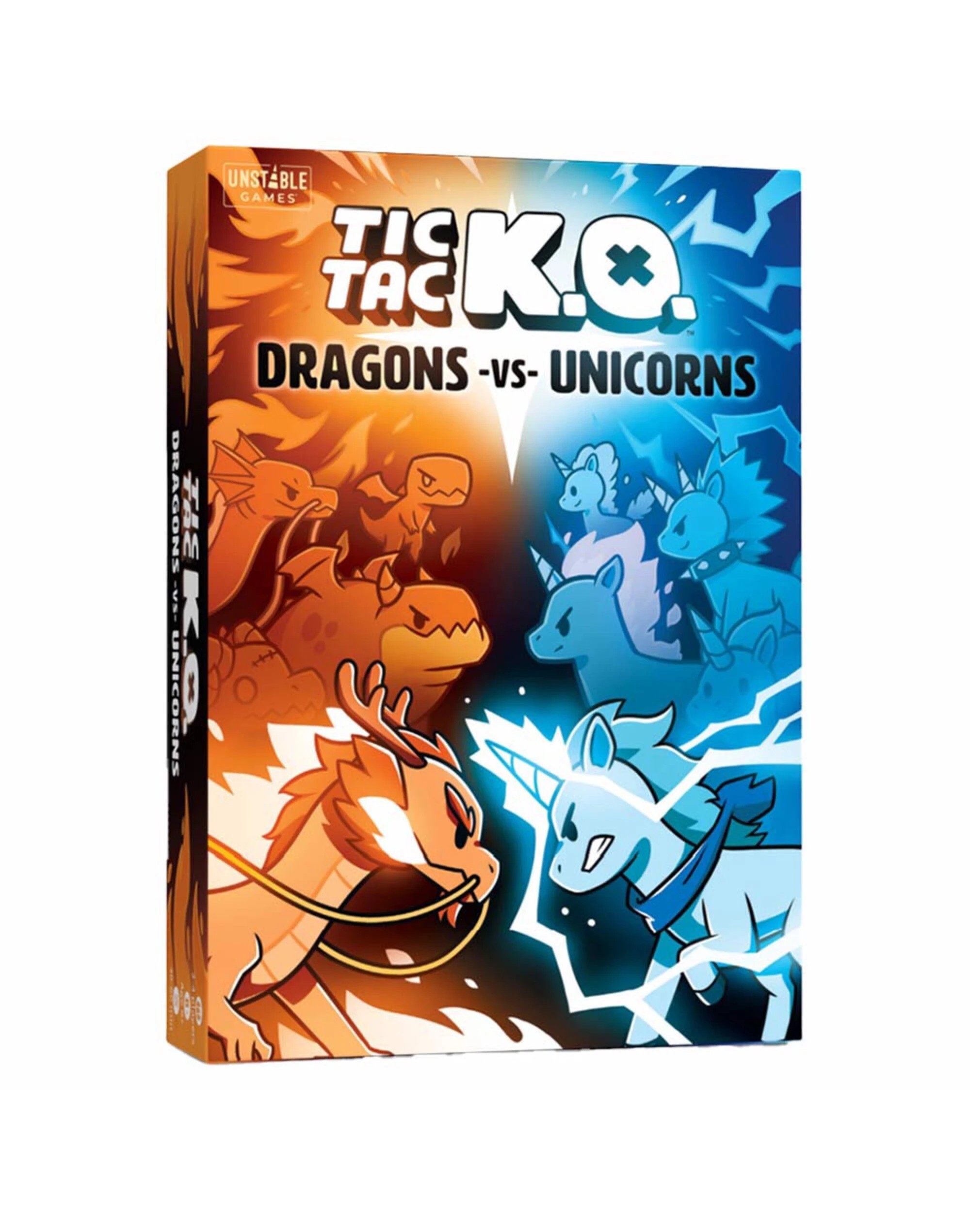 1 Tic Tac K.O. - Dragons vs. Unicorns Card Game, 1 of 1
