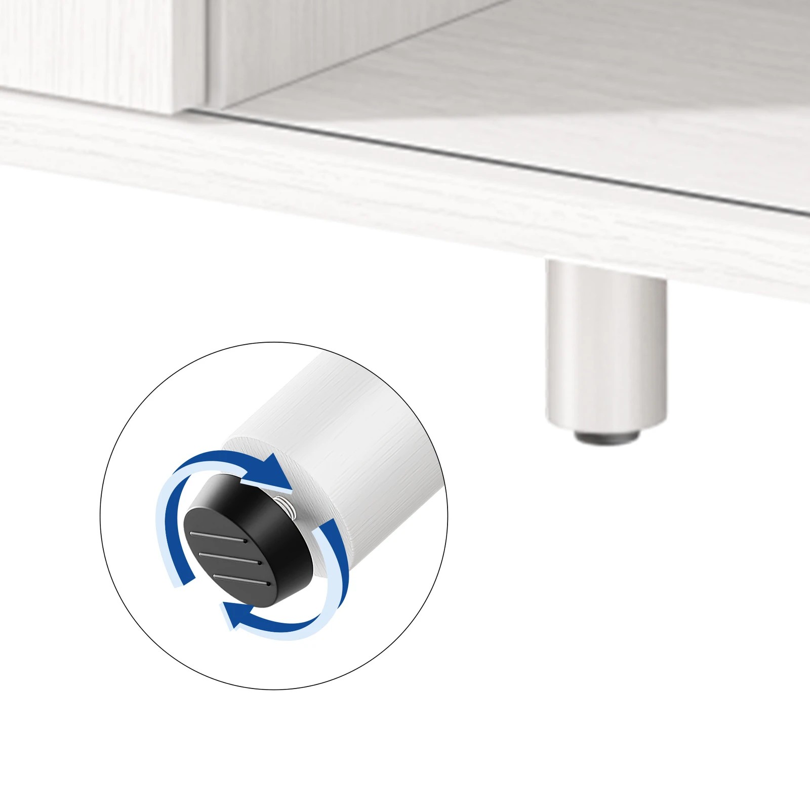 10 Alfordson Entertainment Unit TV Cabinet Stand 150cm Storage Sliding Doors Shelf - White, 10 of 10