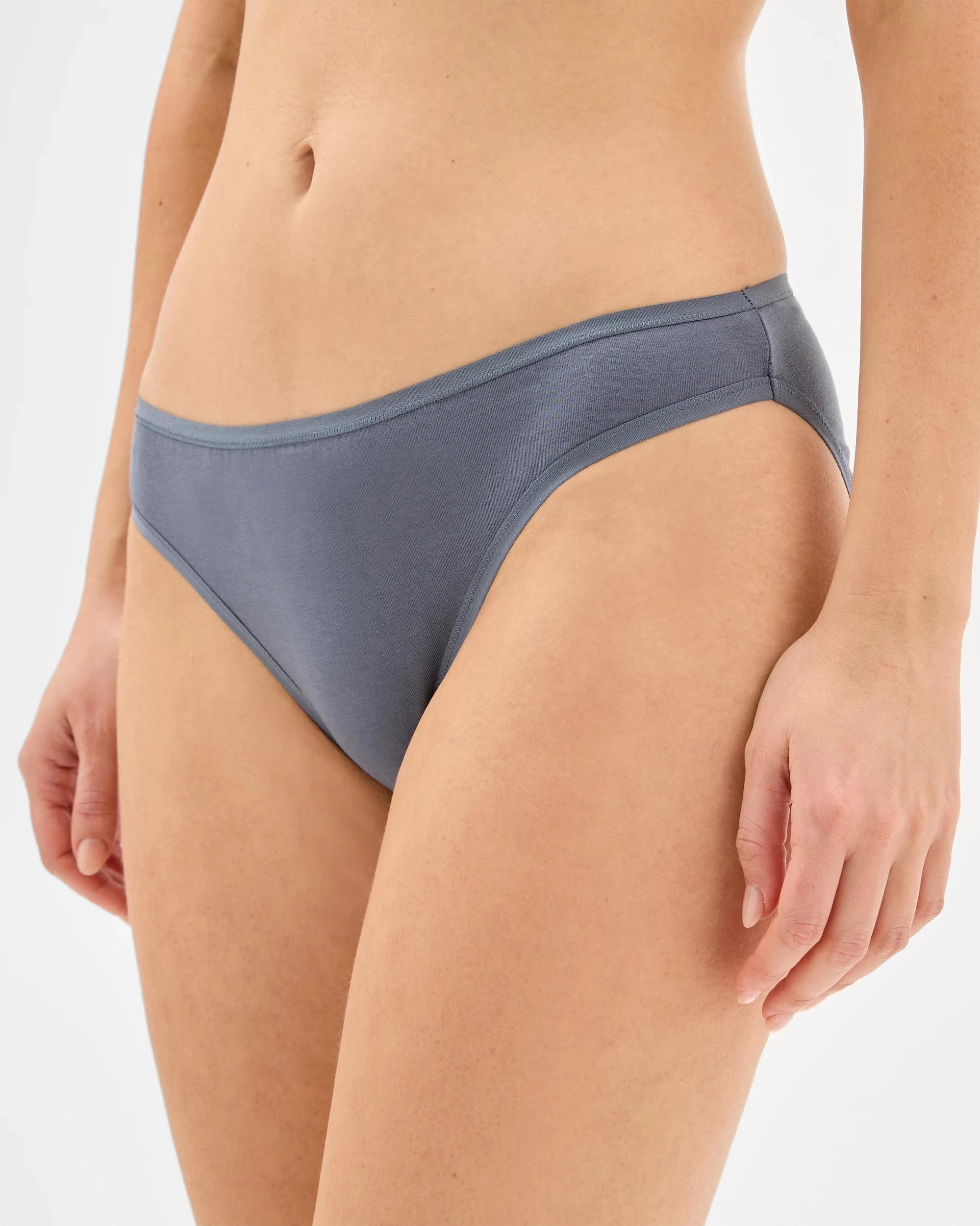 3 Target Woman Womens Australian Cotton Blend Bikini Briefs 5 Pack BLUES, 3 of 4