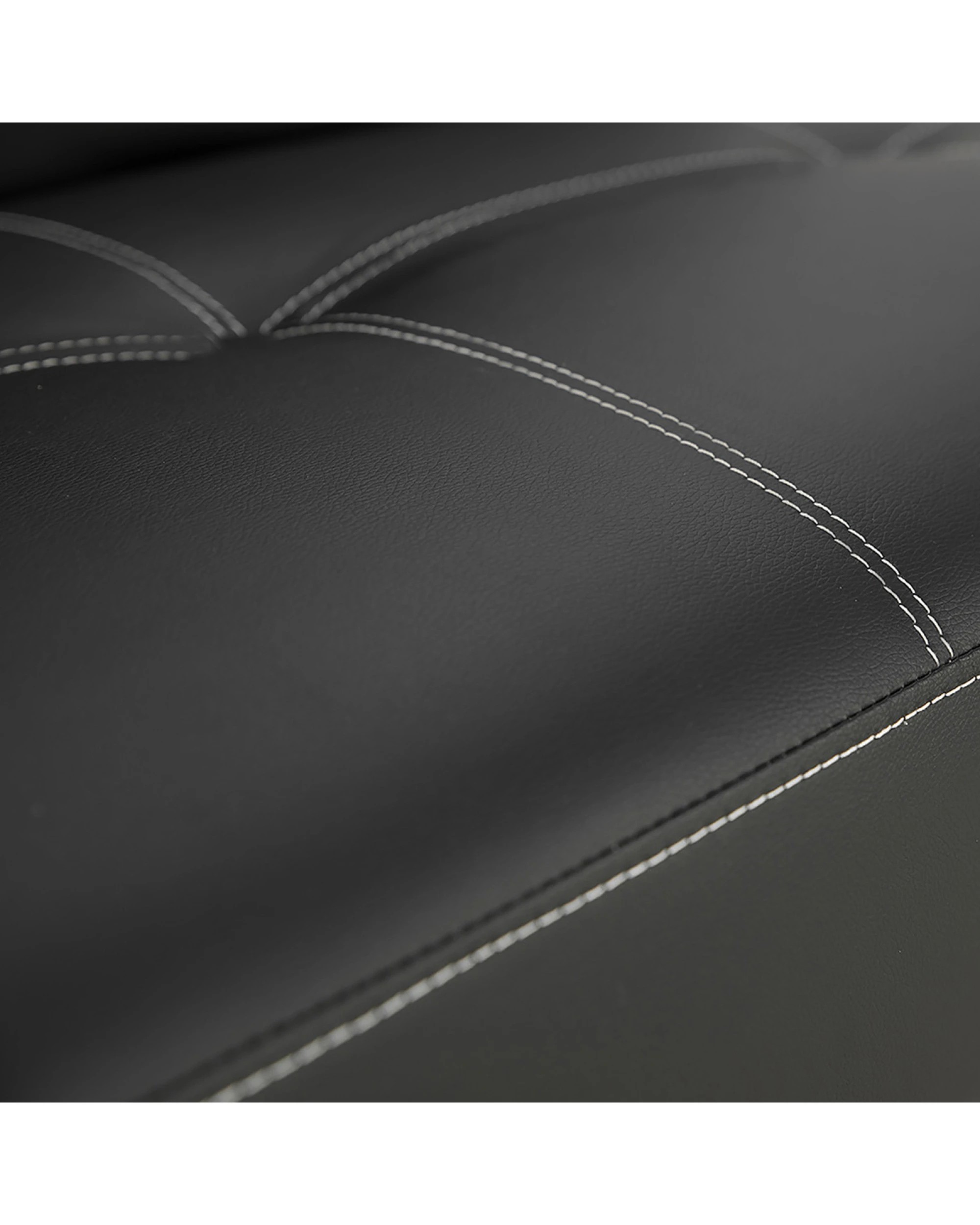 3 Sarantino 3 Seater Faux Leather Sofa Bed Couch - Black, 3 of 6